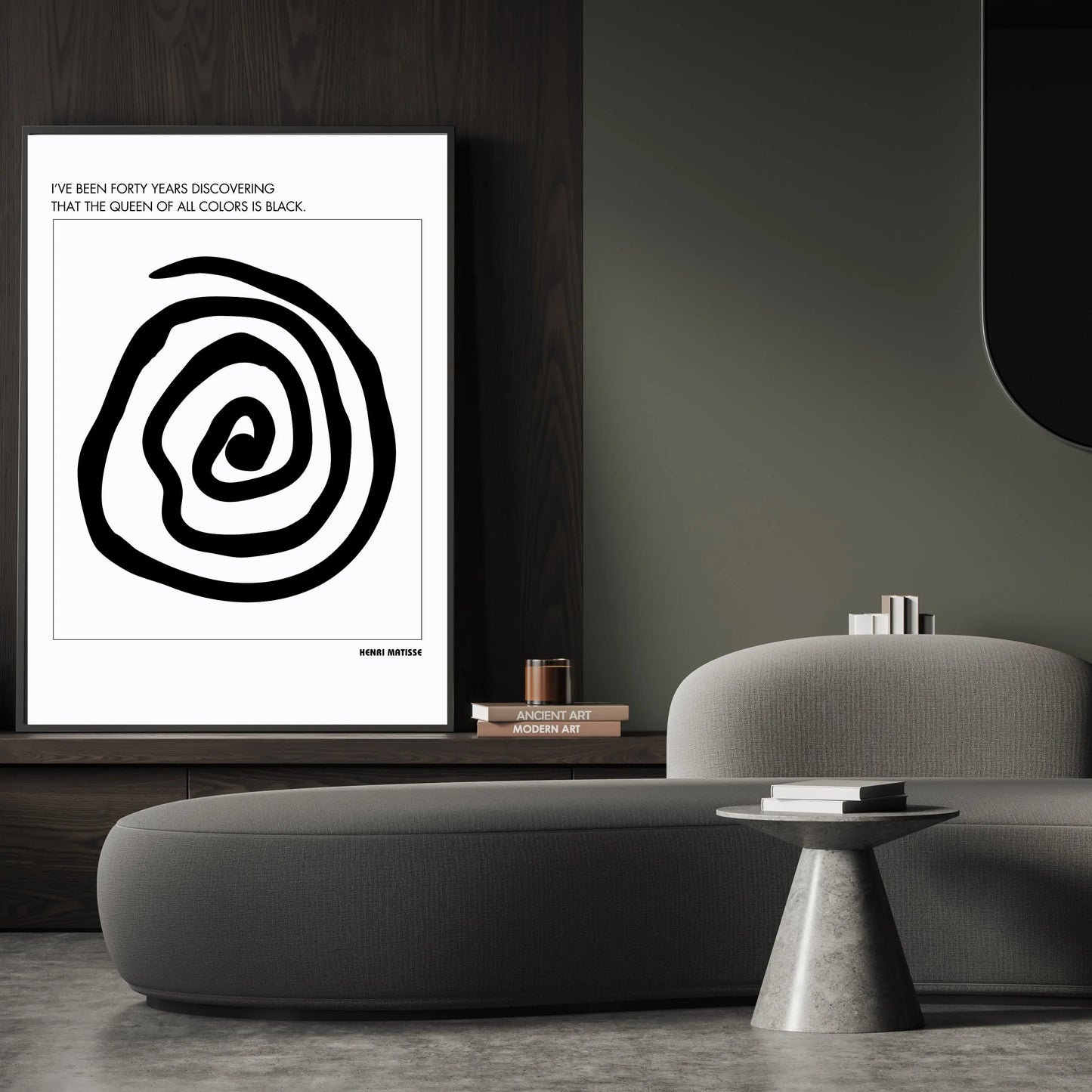 Henri Matisse Quote  Print Material INK & FRAME STUDIO