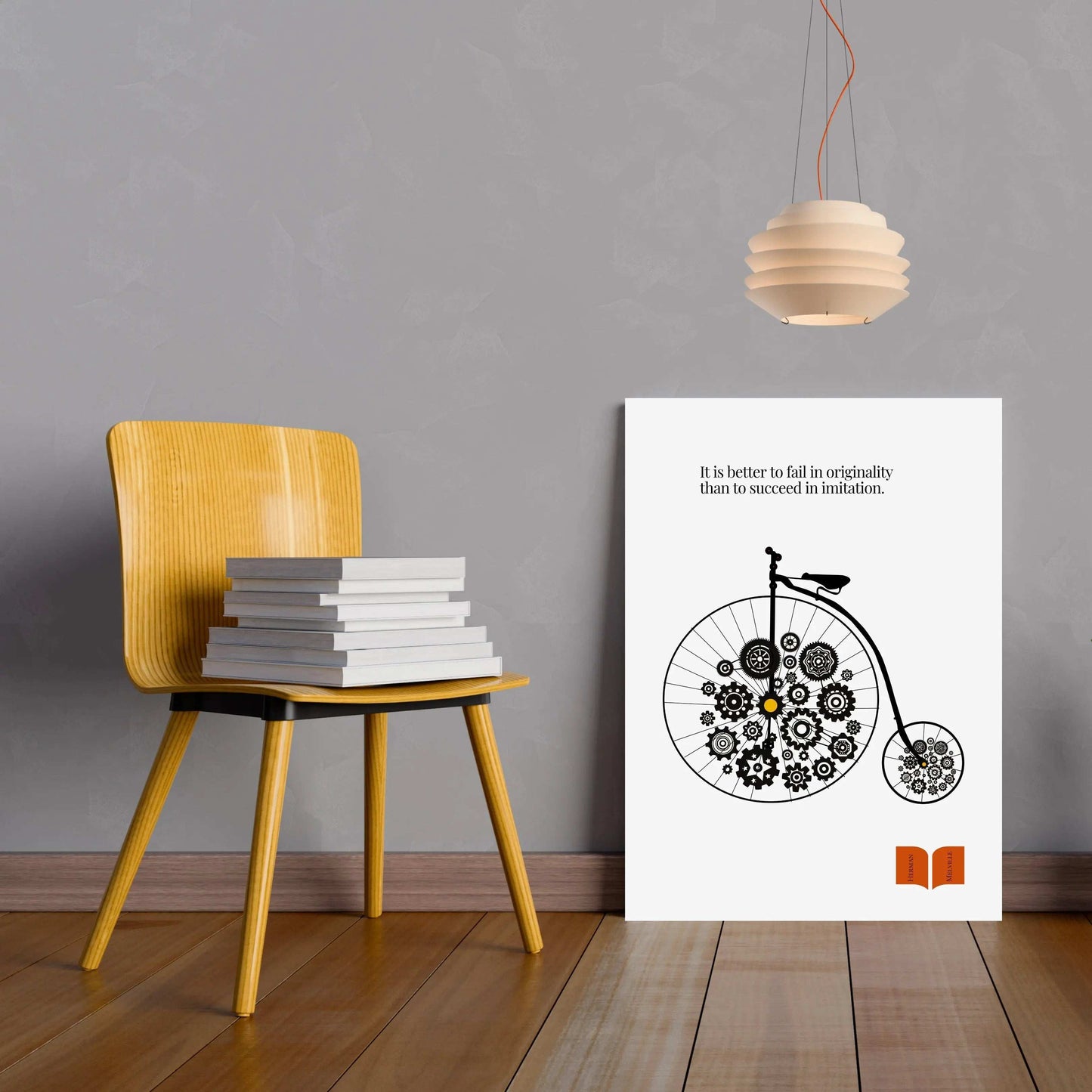 Herman Melville Famous Quote Print  Print Material INK & FRAME STUDIO