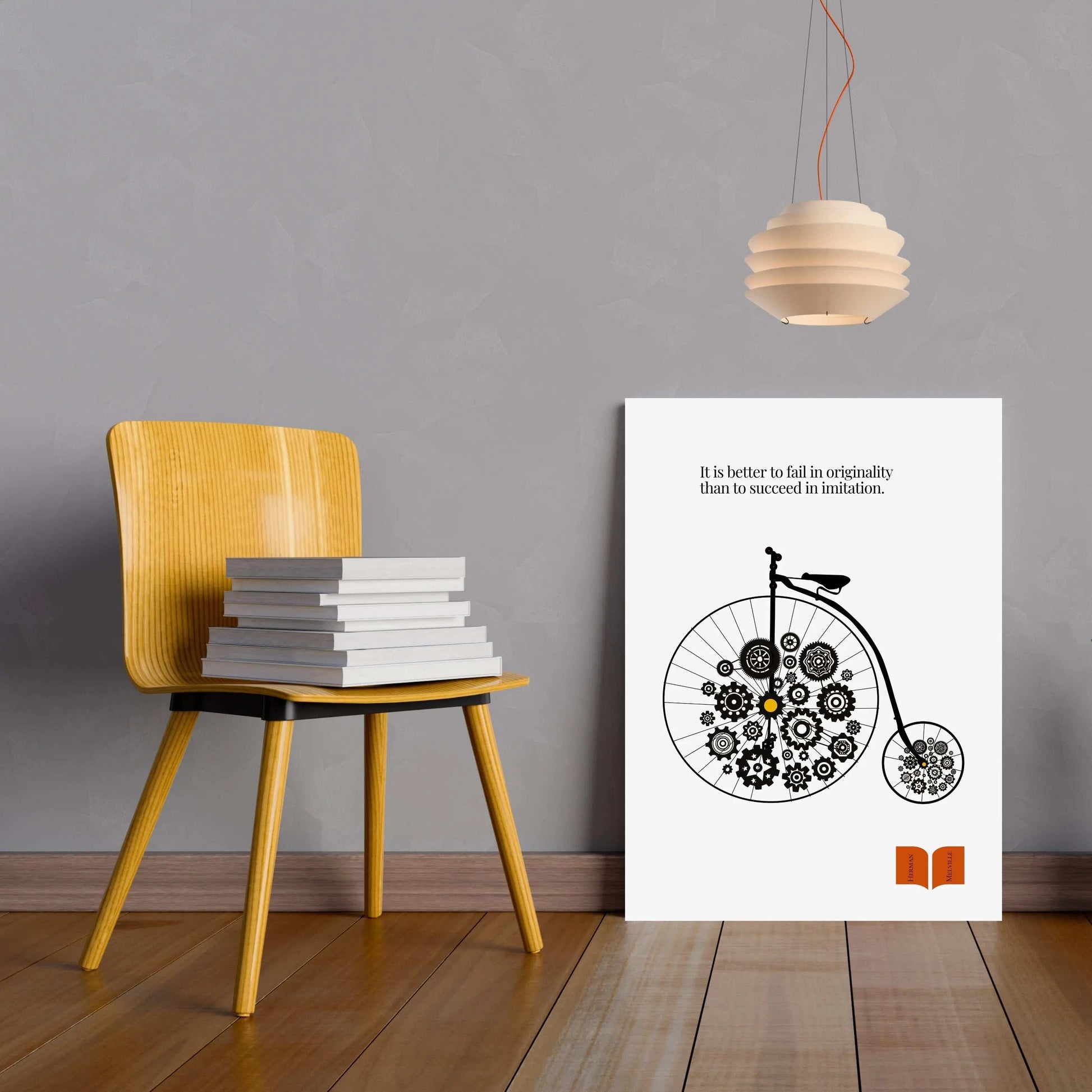 Herman Melville Famous Quote Print  Print Material INK & FRAME STUDIO