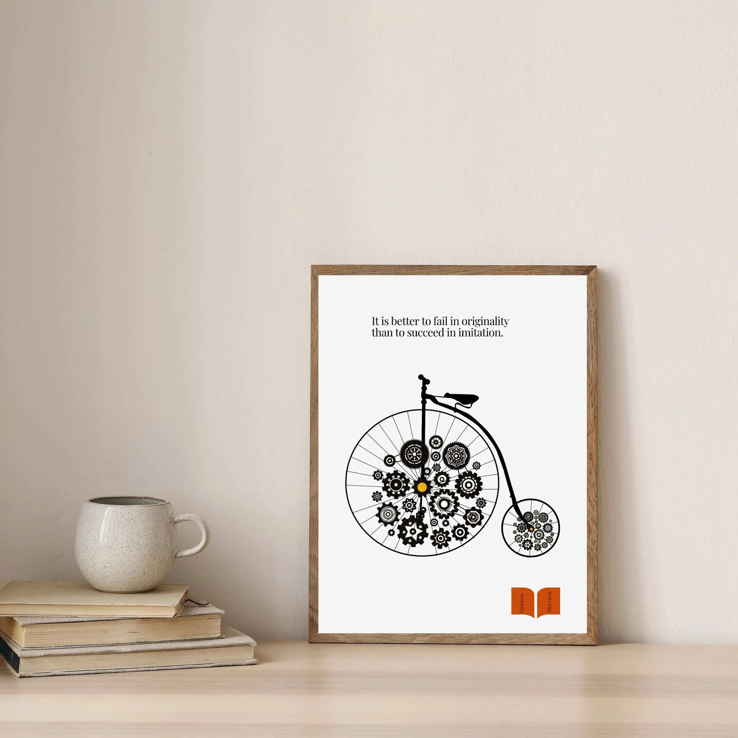 Herman Melville Famous Quote Print  Print Material INK & FRAME STUDIO