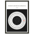 Jane Austen Quote Poster | Starry Night Teacup Art Print - INK & FRAME STUDIO