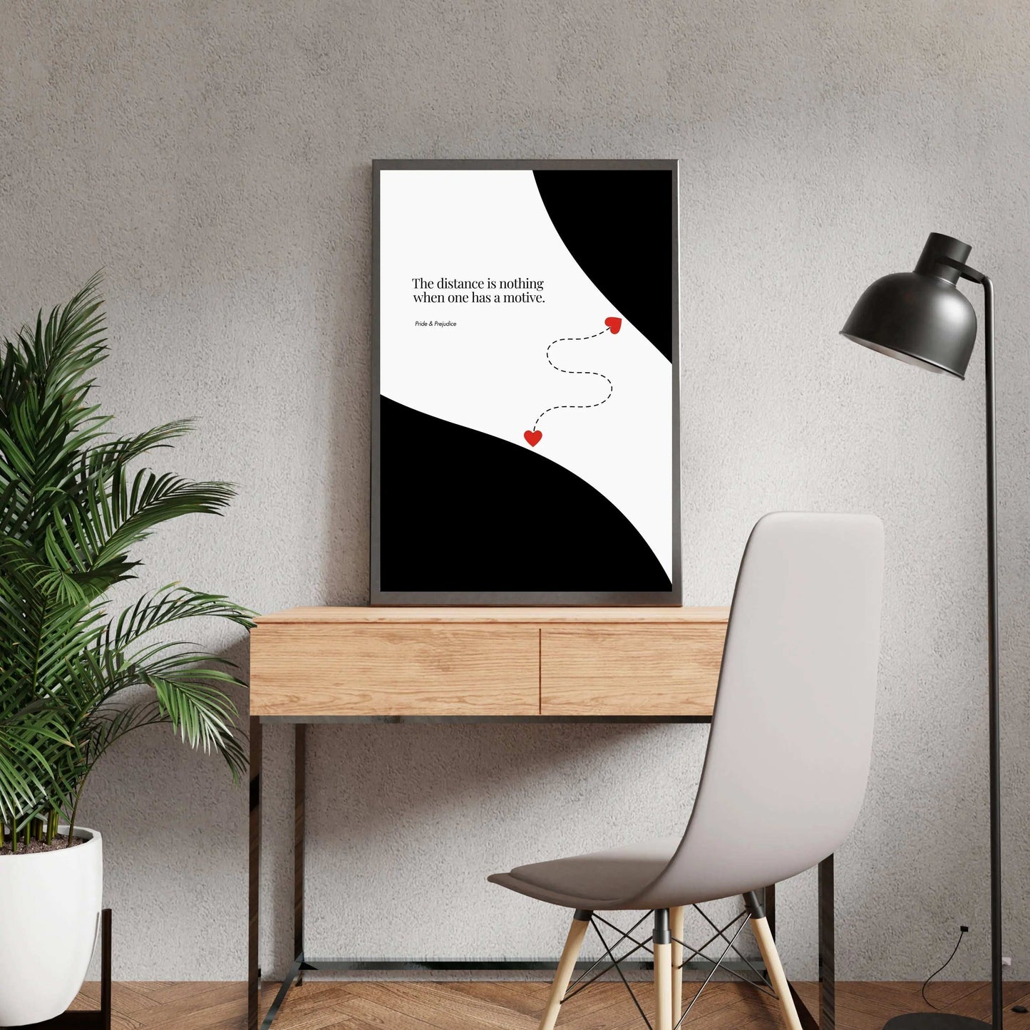 Jane Austen Quote - Pride & Prejudice Minimalist Poster  Print Material INK & FRAME STUDIO