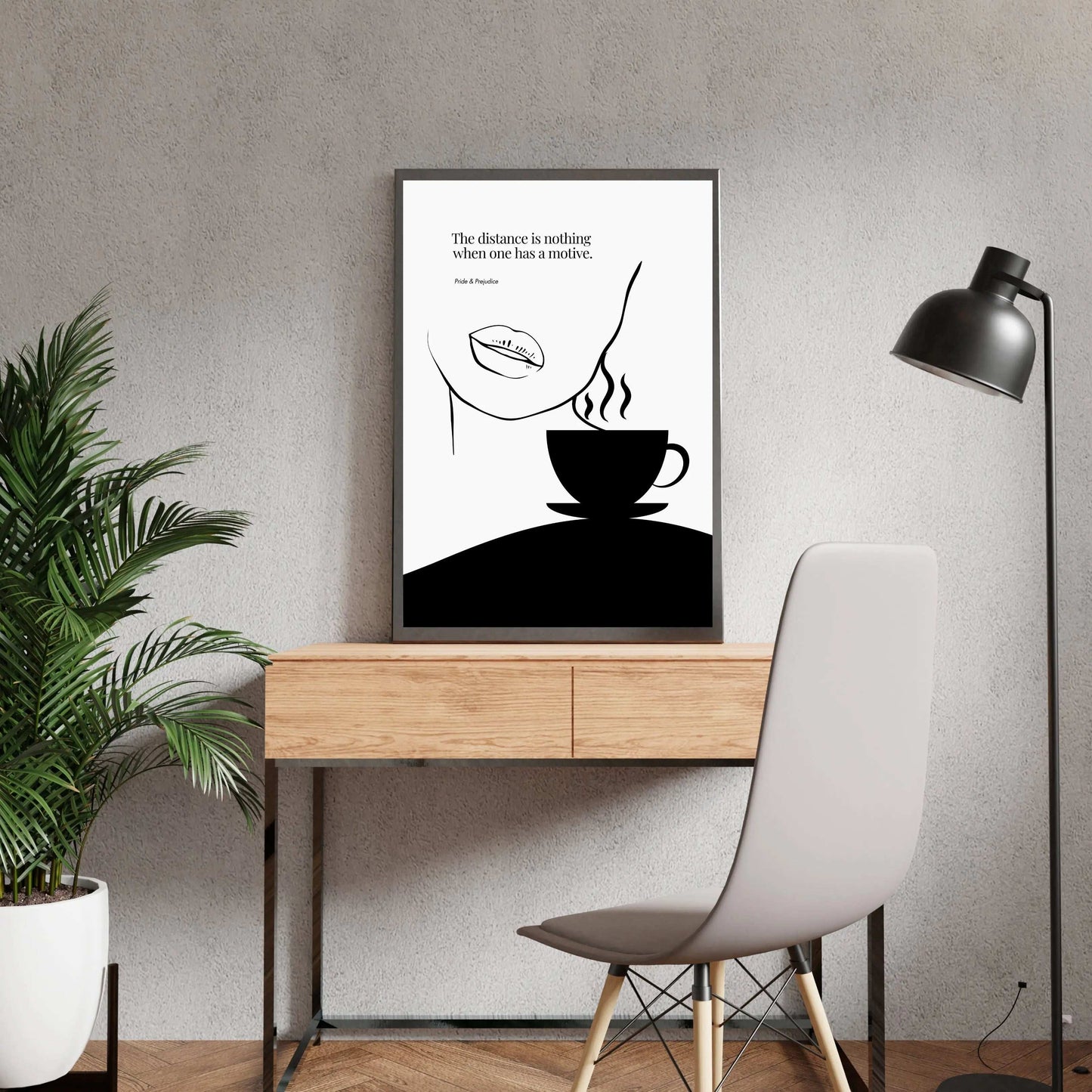 Jane Austen Quote-  Pride & Prejudice Minimalist Poster  Print Material INK & FRAME STUDIO