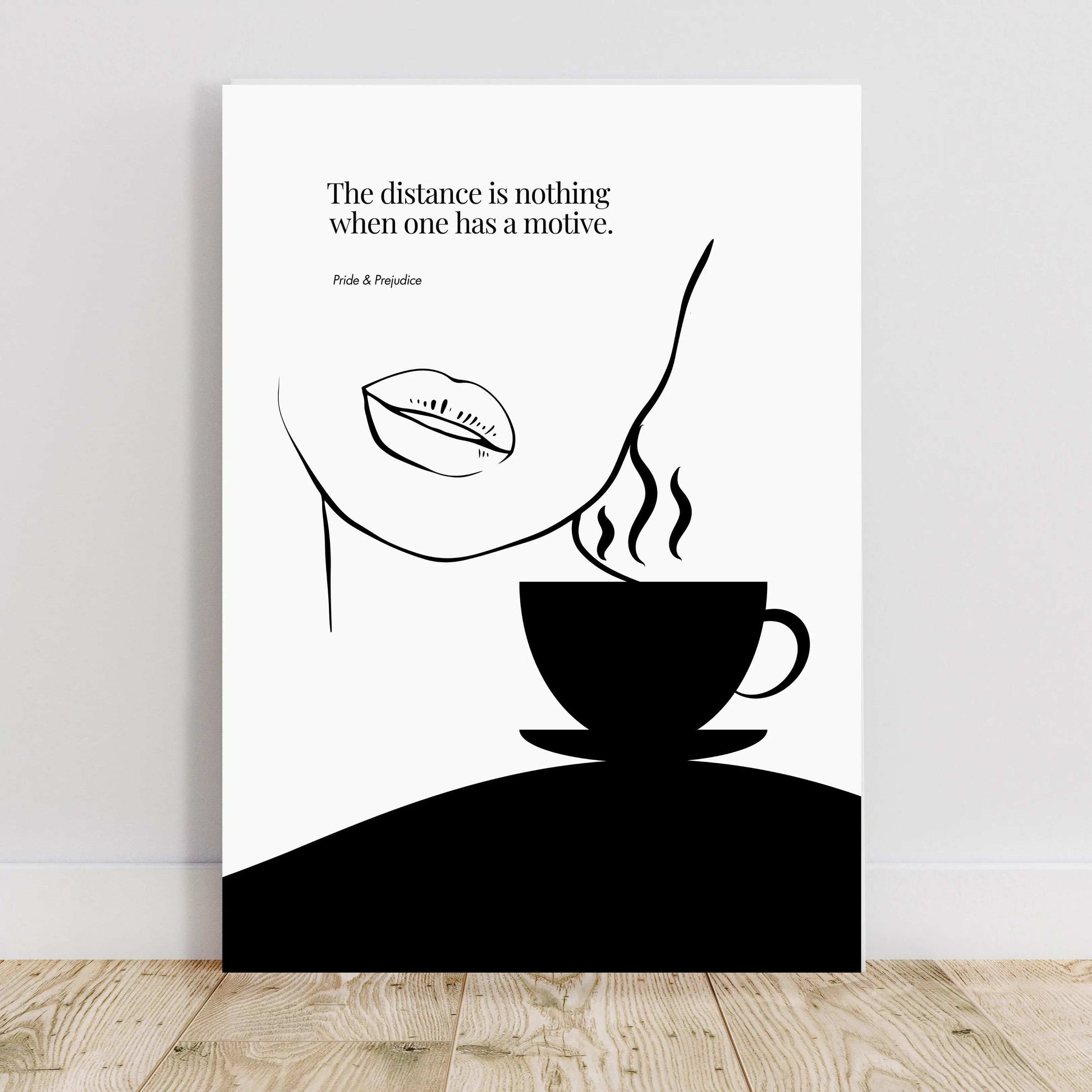 Jane Austen Quote-  Pride & Prejudice Minimalist Poster  Print Material INK & FRAME STUDIO