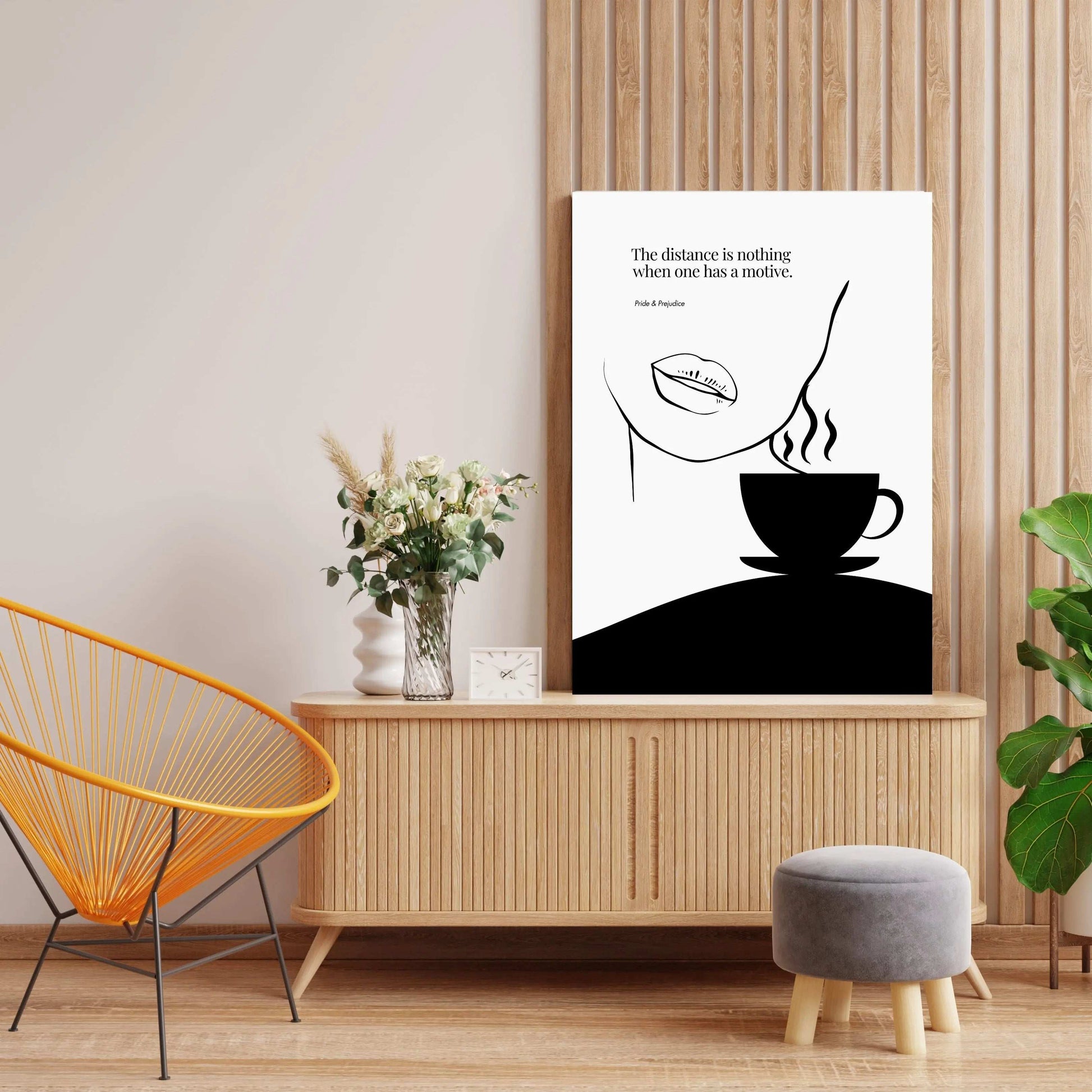 Jane Austen Quote-  Pride & Prejudice Minimalist Poster  Print Material INK & FRAME STUDIO