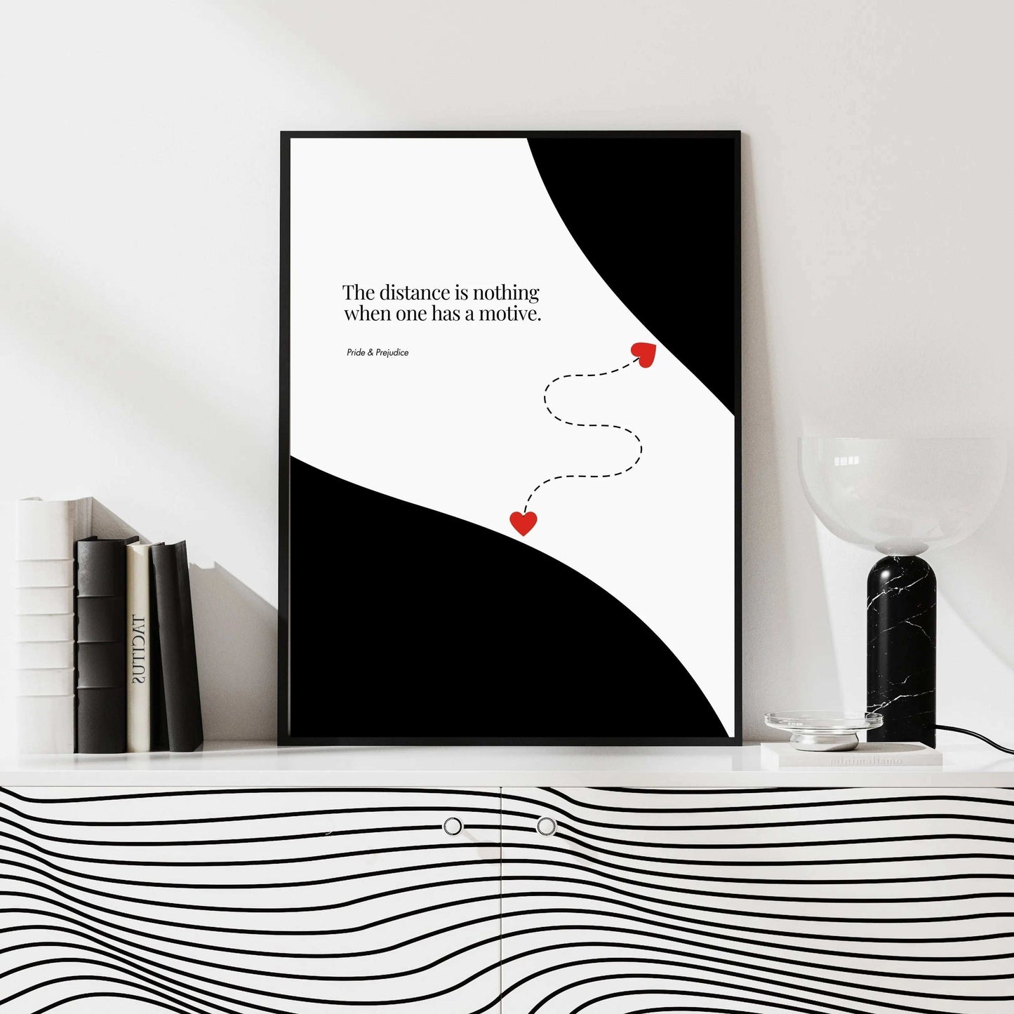 Jane Austen Quote - Pride & Prejudice Minimalist Poster  Print Material INK & FRAME STUDIO