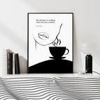Jane Austen Quote-  Pride & Prejudice Minimalist Poster  Print Material INK & FRAME STUDIO