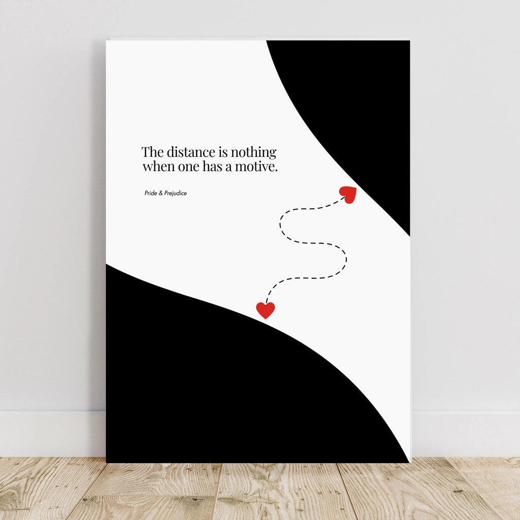Jane Austen Quote - Pride & Prejudice Minimalist Poster  Print Material INK & FRAME STUDIO