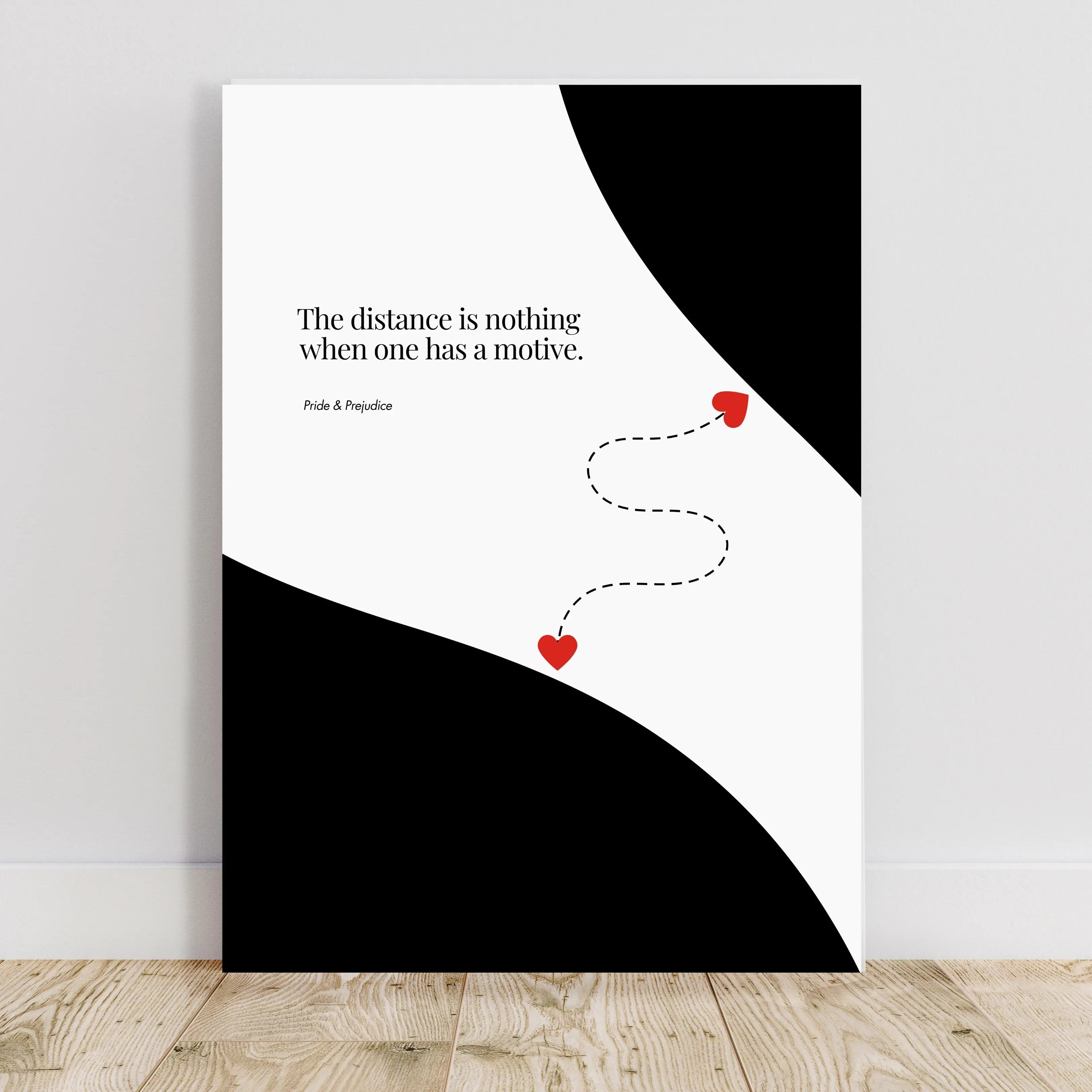 Jane Austen Quote - Pride & Prejudice Minimalist Poster  Print Material INK & FRAME STUDIO