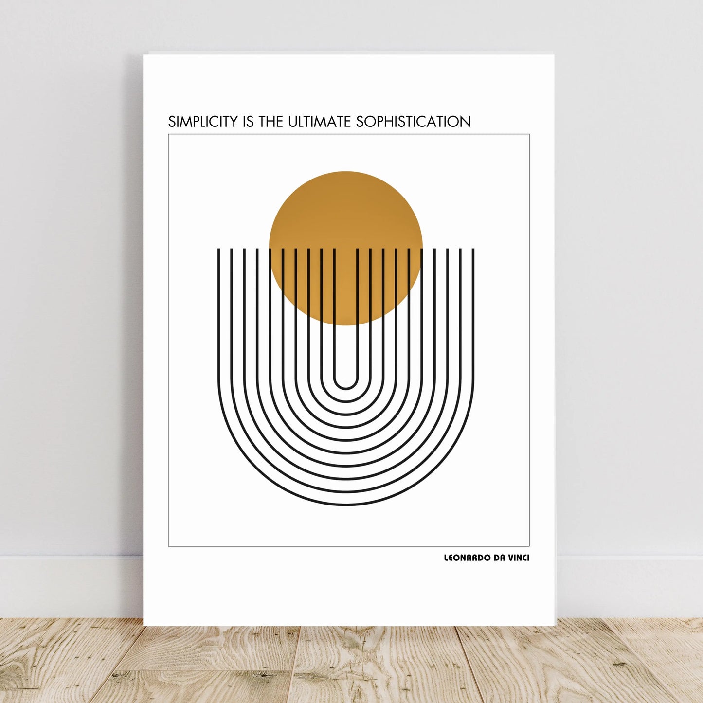 Leonardo da Vinci  Quote Poster  Print Material INK & FRAME STUDIO