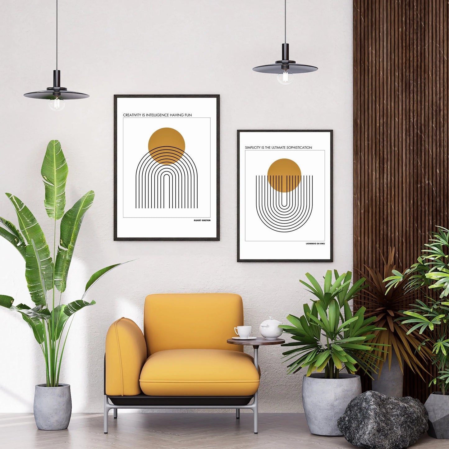 Leonardo da Vinci  Quote Poster  Print Material INK & FRAME STUDIO