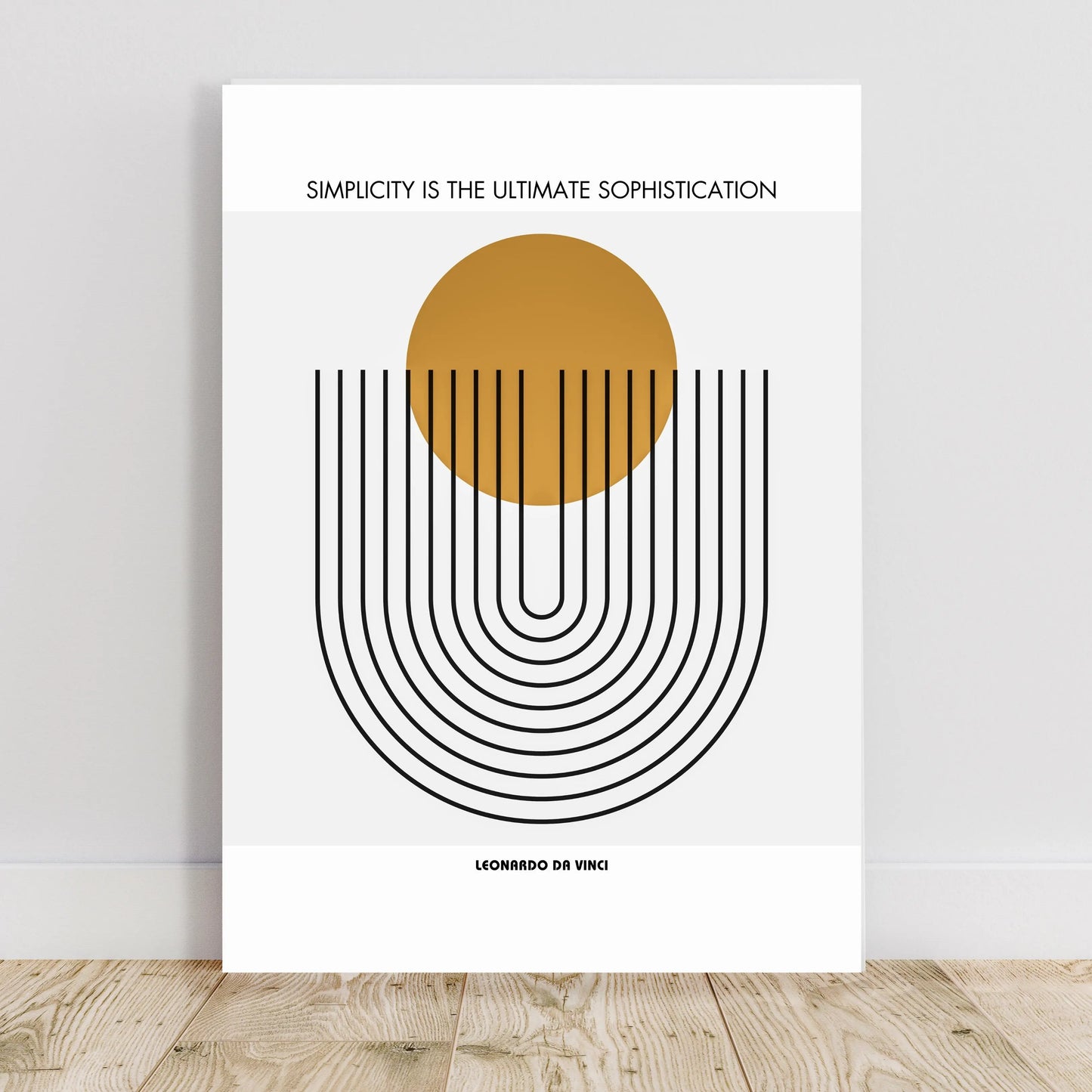 Leonardo da Vinci Quote  Print Material INK & FRAME STUDIO