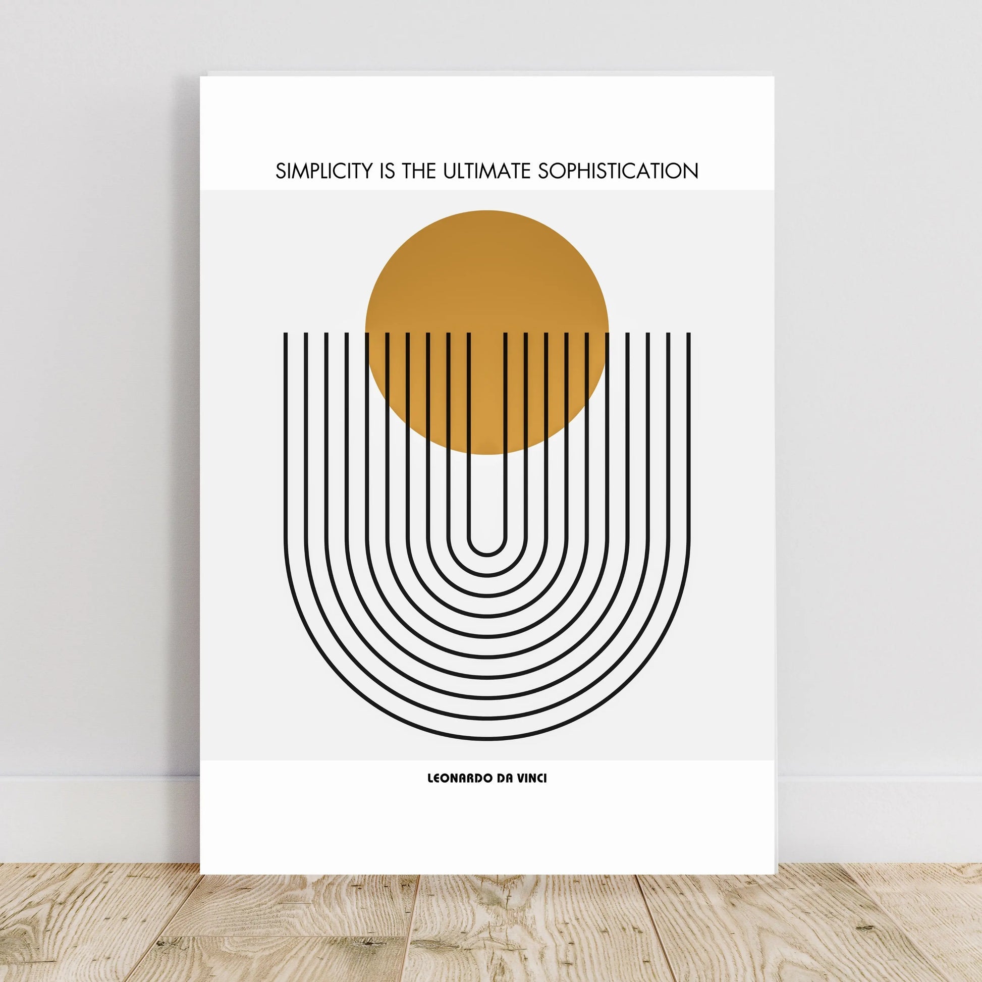 Leonardo da Vinci Quote  Print Material INK & FRAME STUDIO