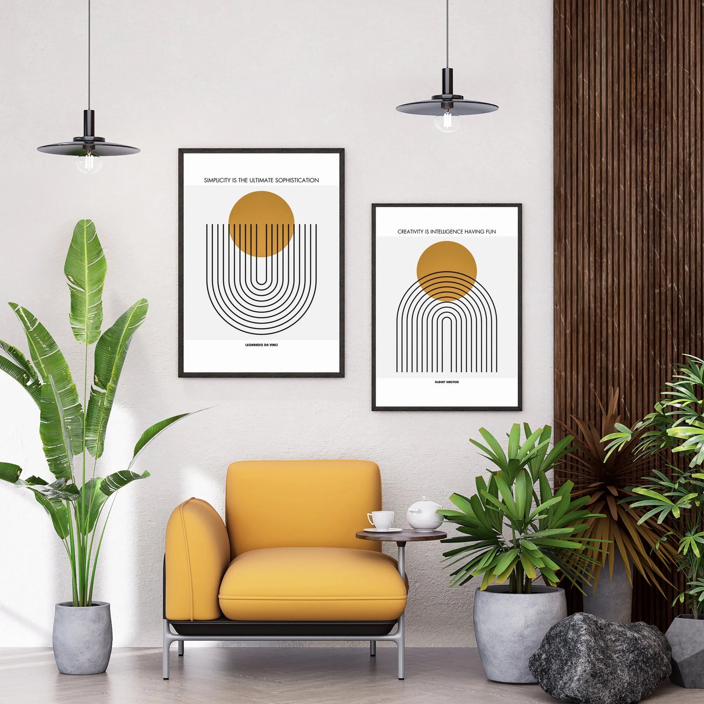 Leonardo da Vinci Quote  Print Material INK & FRAME STUDIO