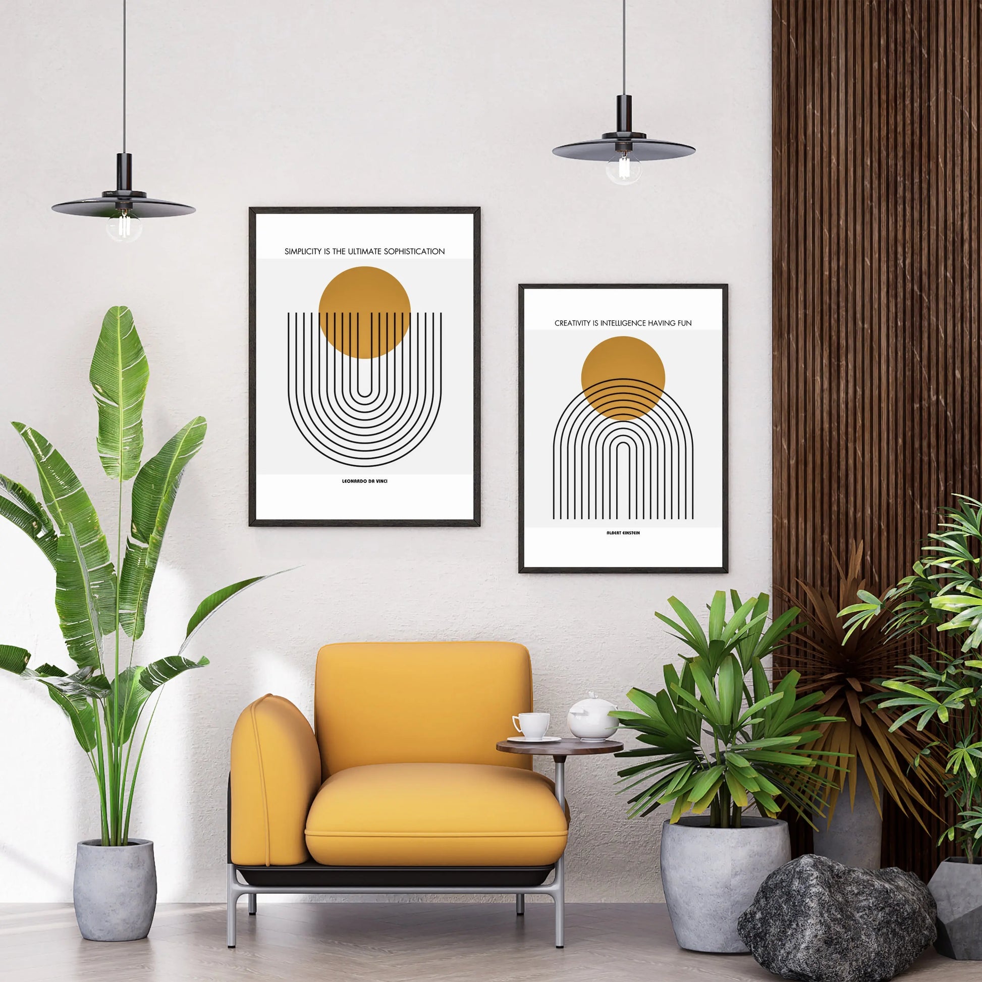 Leonardo da Vinci Quote  Print Material INK & FRAME STUDIO