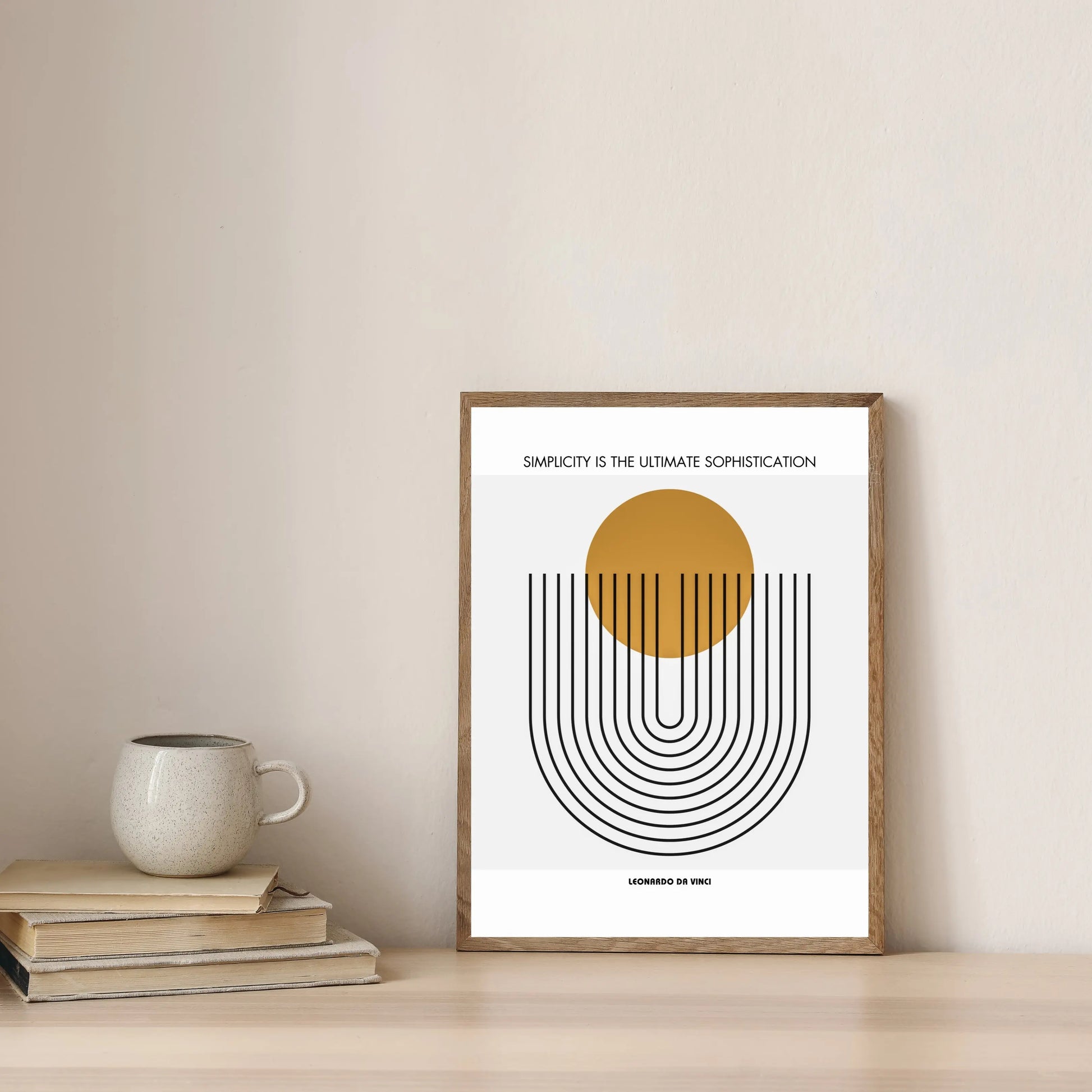 Leonardo da Vinci Quote  Print Material INK & FRAME STUDIO