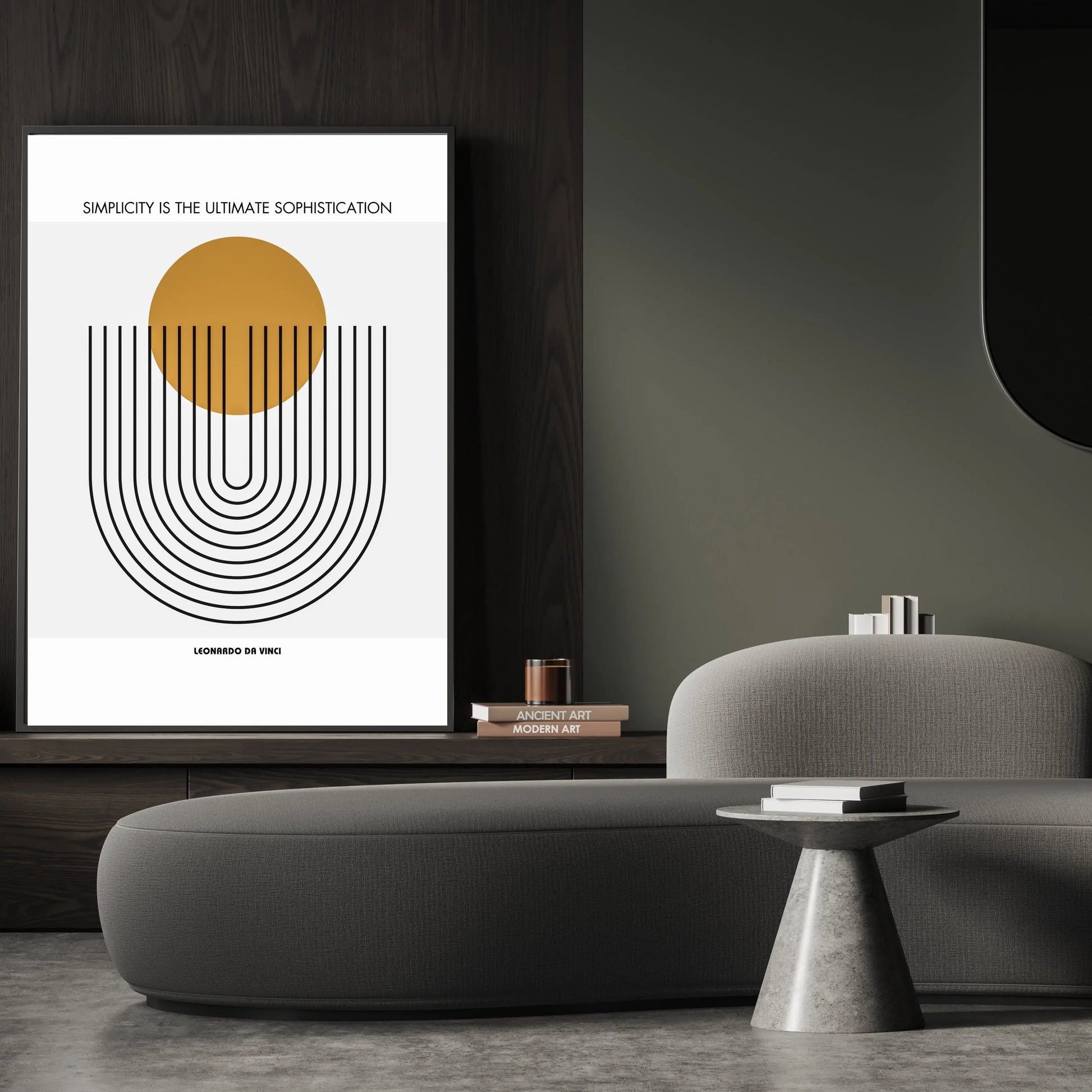 Leonardo da Vinci Quote  Print Material INK & FRAME STUDIO