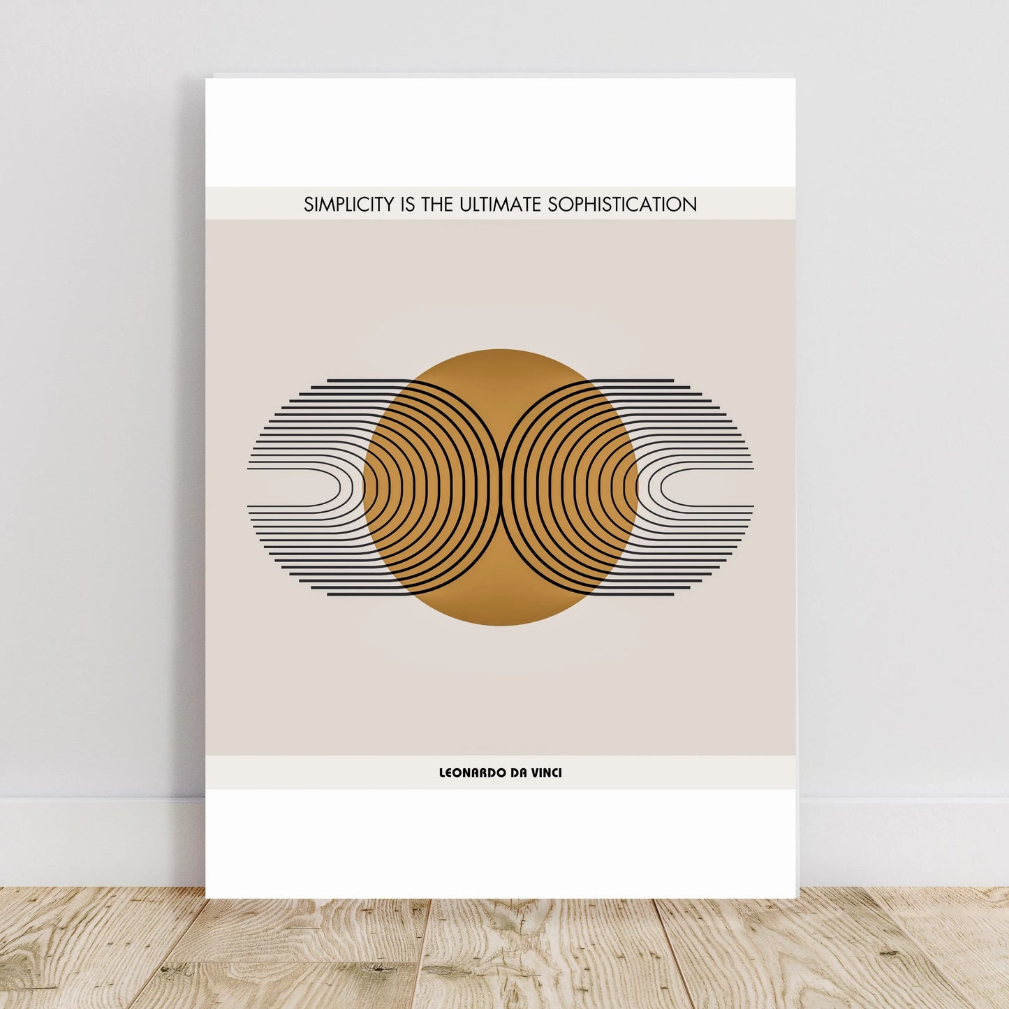 Leonardo da Vinci Quote  Print Material INK & FRAME STUDIO