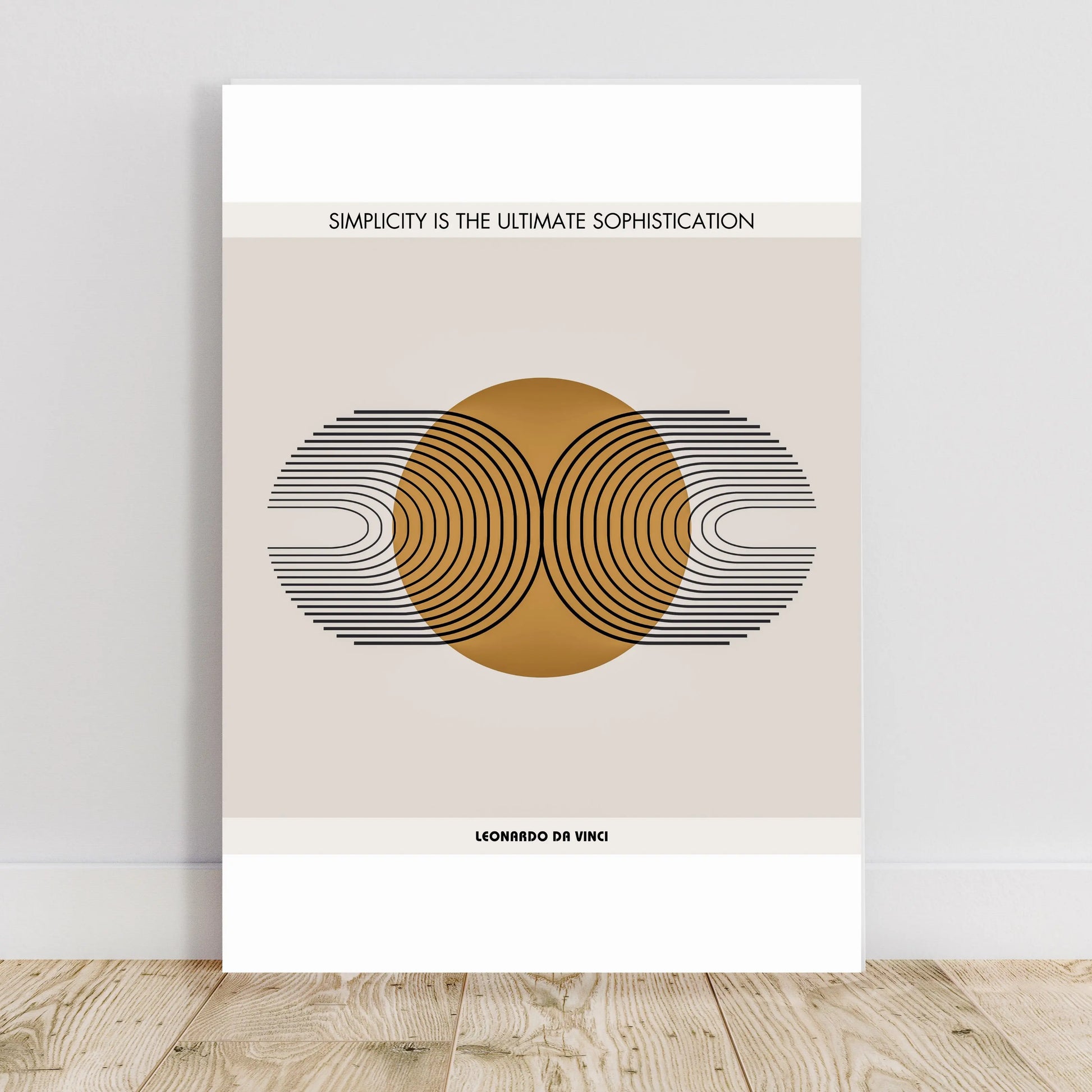 Leonardo da Vinci Quote  Print Material INK & FRAME STUDIO