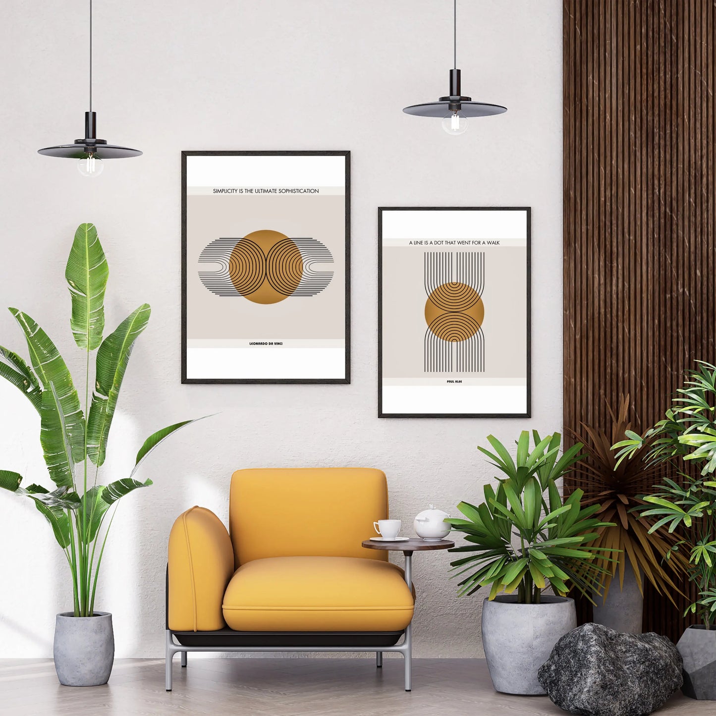 Leonardo da Vinci Quote  Print Material INK & FRAME STUDIO