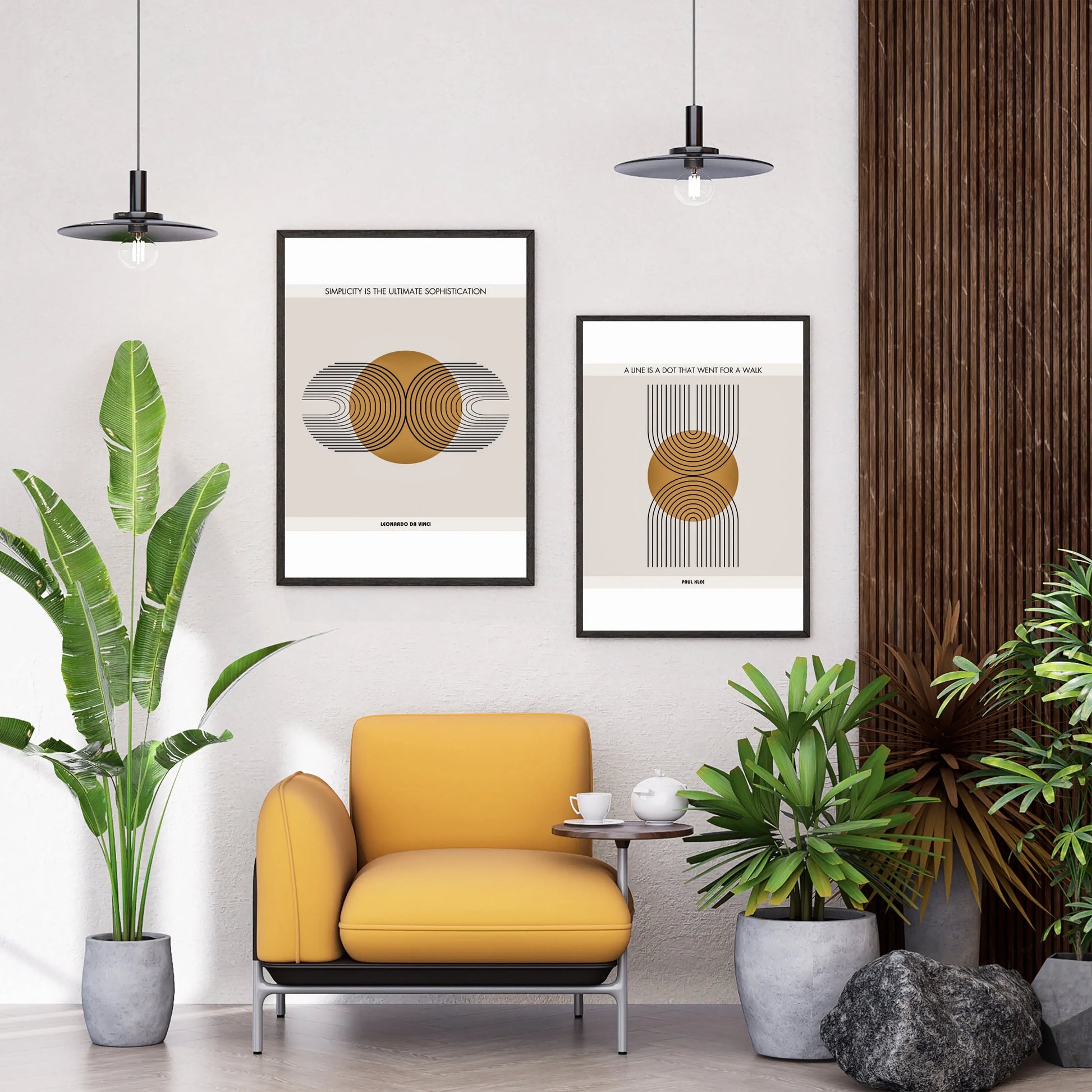 Leonardo da Vinci Quote  Print Material INK & FRAME STUDIO