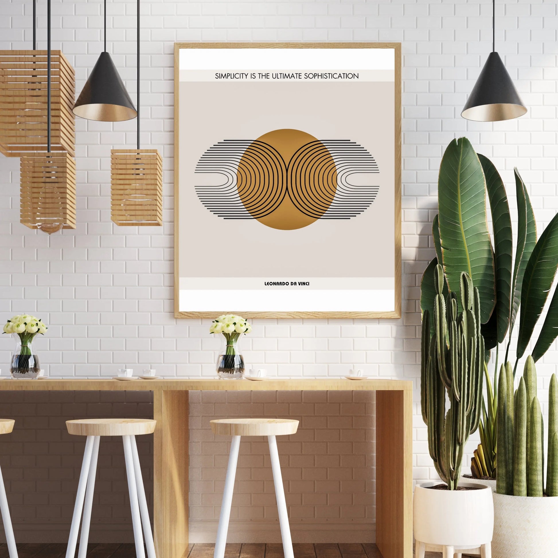 Leonardo da Vinci Quote  Print Material INK & FRAME STUDIO