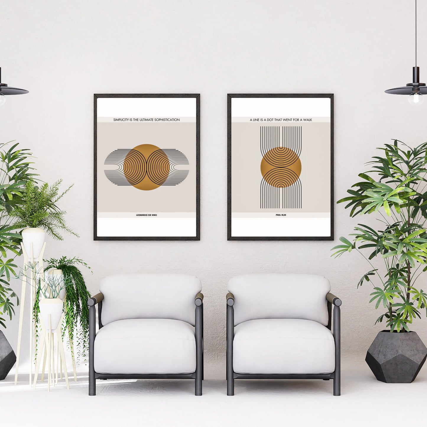 Leonardo da Vinci Quote  Print Material INK & FRAME STUDIO