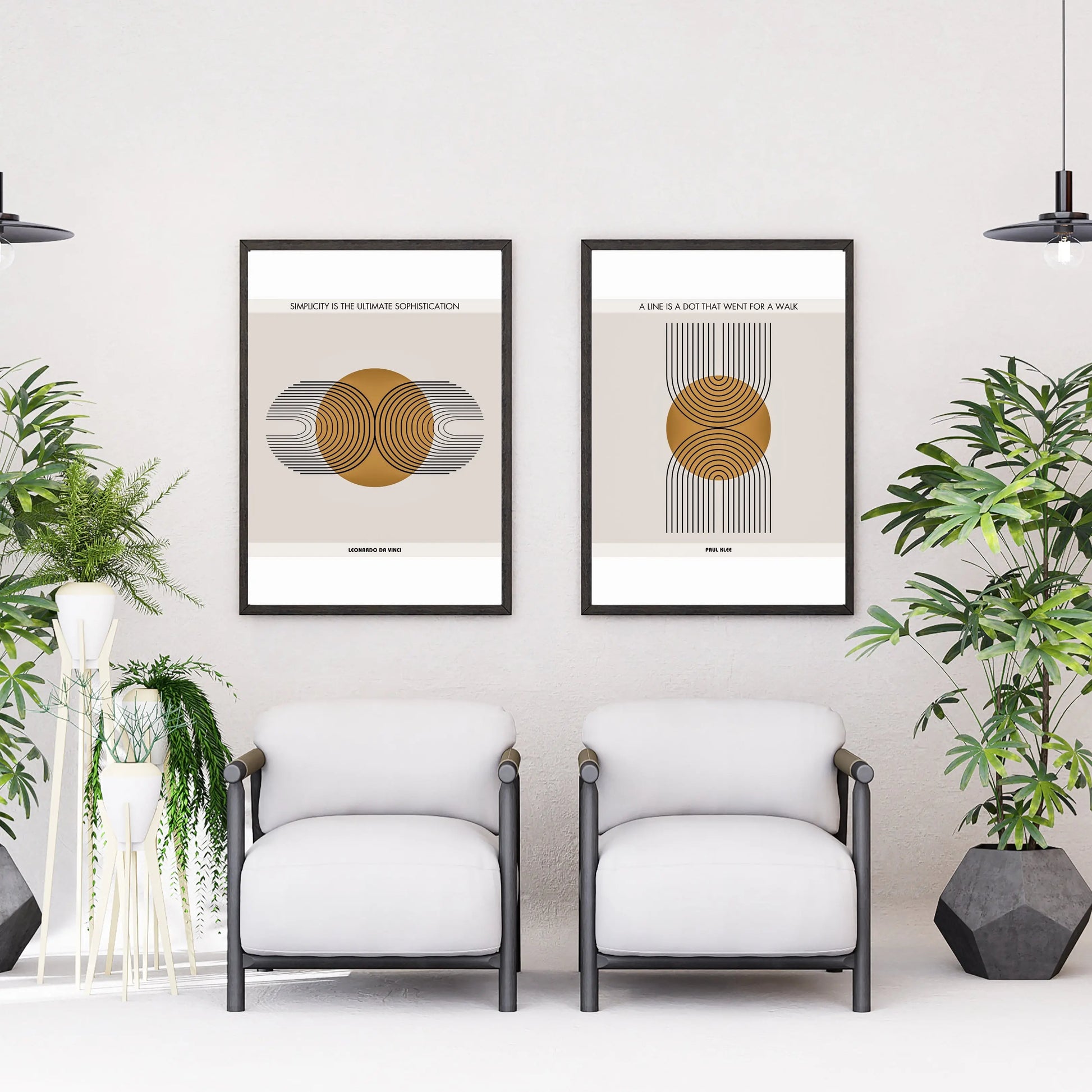 Leonardo da Vinci Quote  Print Material INK & FRAME STUDIO