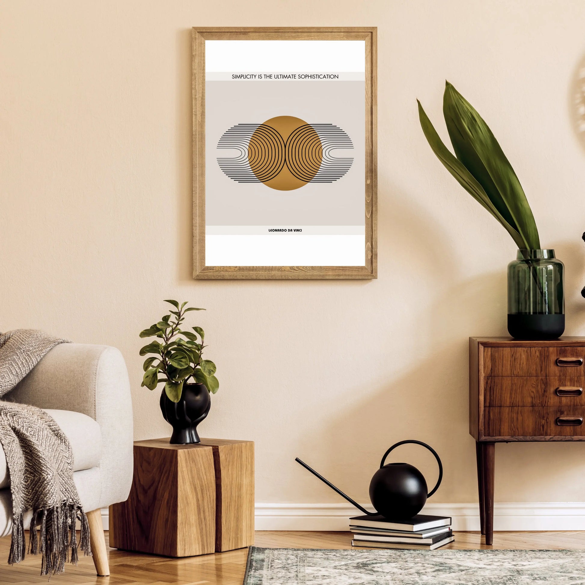 Leonardo da Vinci Quote  Print Material INK & FRAME STUDIO