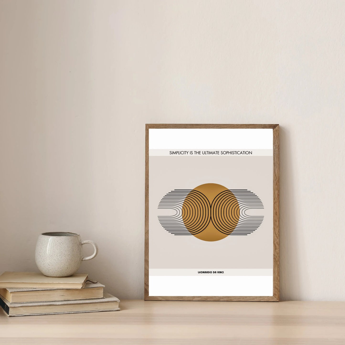 Leonardo da Vinci Quote  Print Material INK & FRAME STUDIO