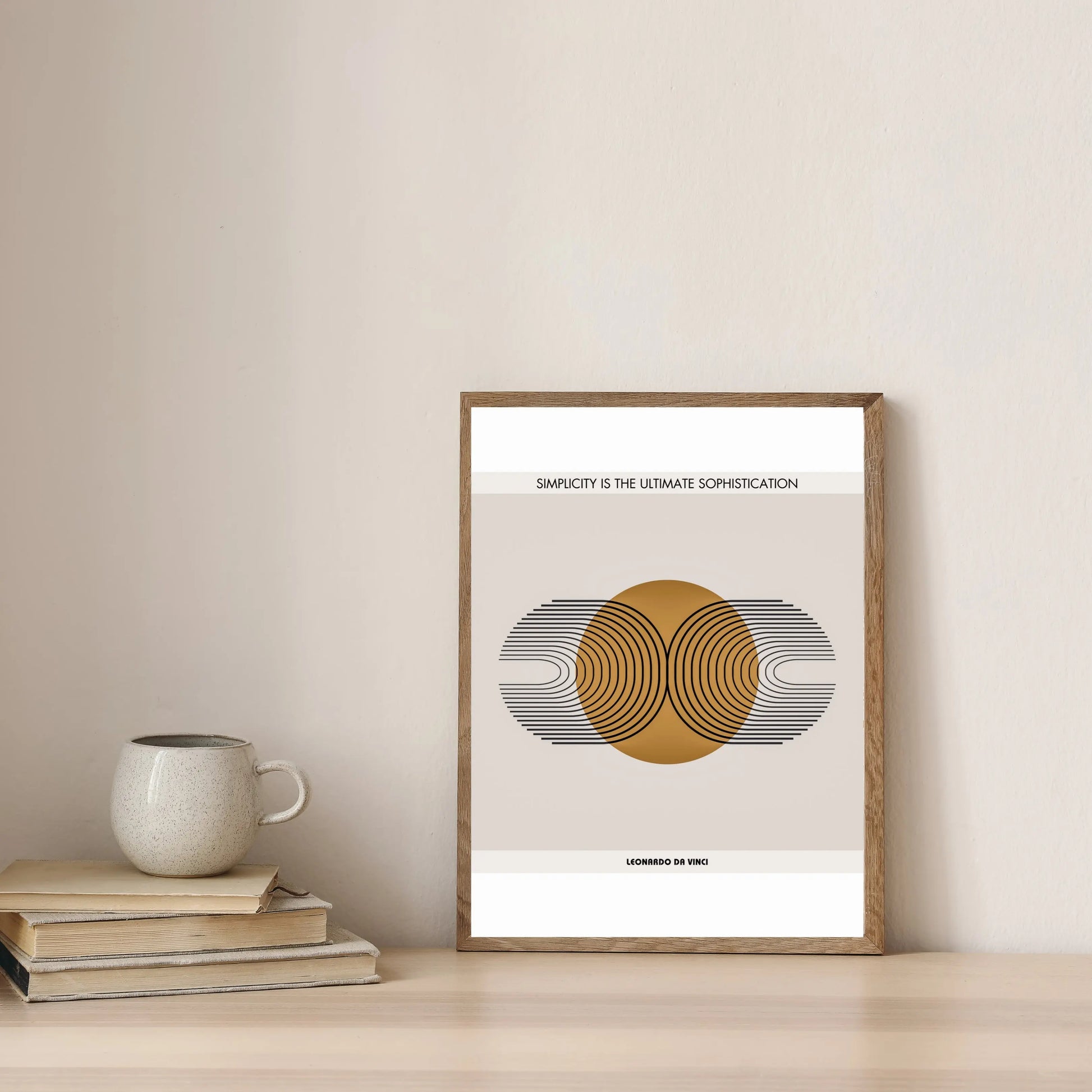 Leonardo da Vinci Quote  Print Material INK & FRAME STUDIO