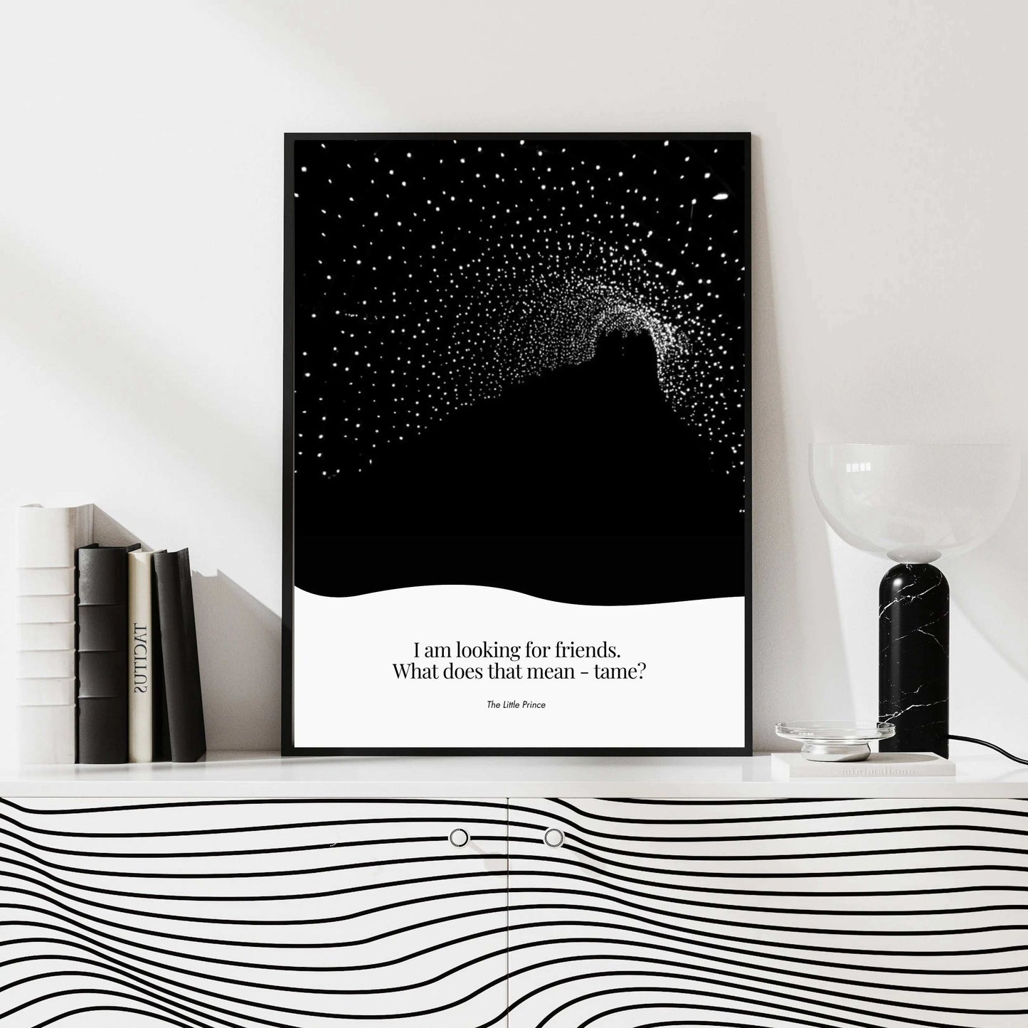 Louisa May Alcott Quote - The Little Prince Minimalist Poster  Print Material INK & FRAME STUDIO