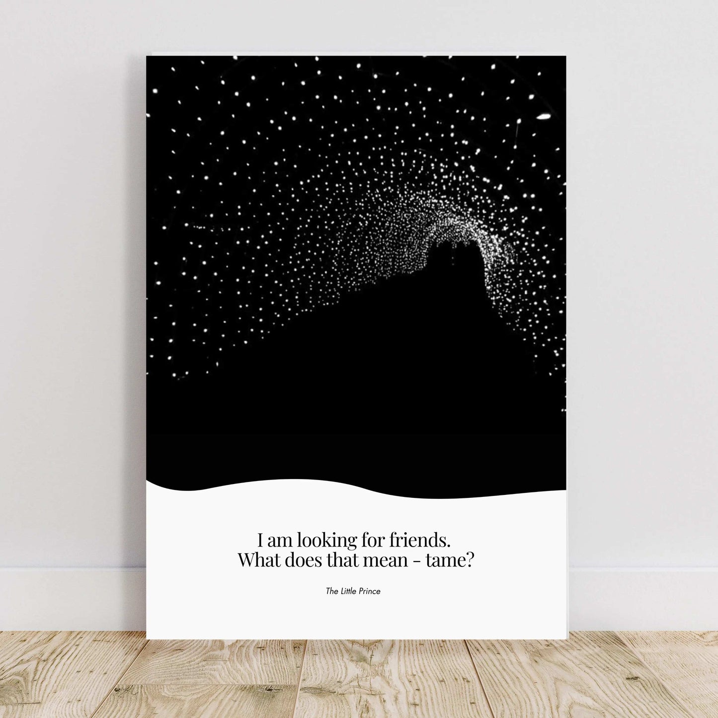 Louisa May Alcott Quote - The Little Prince Minimalist Poster  Print Material INK & FRAME STUDIO