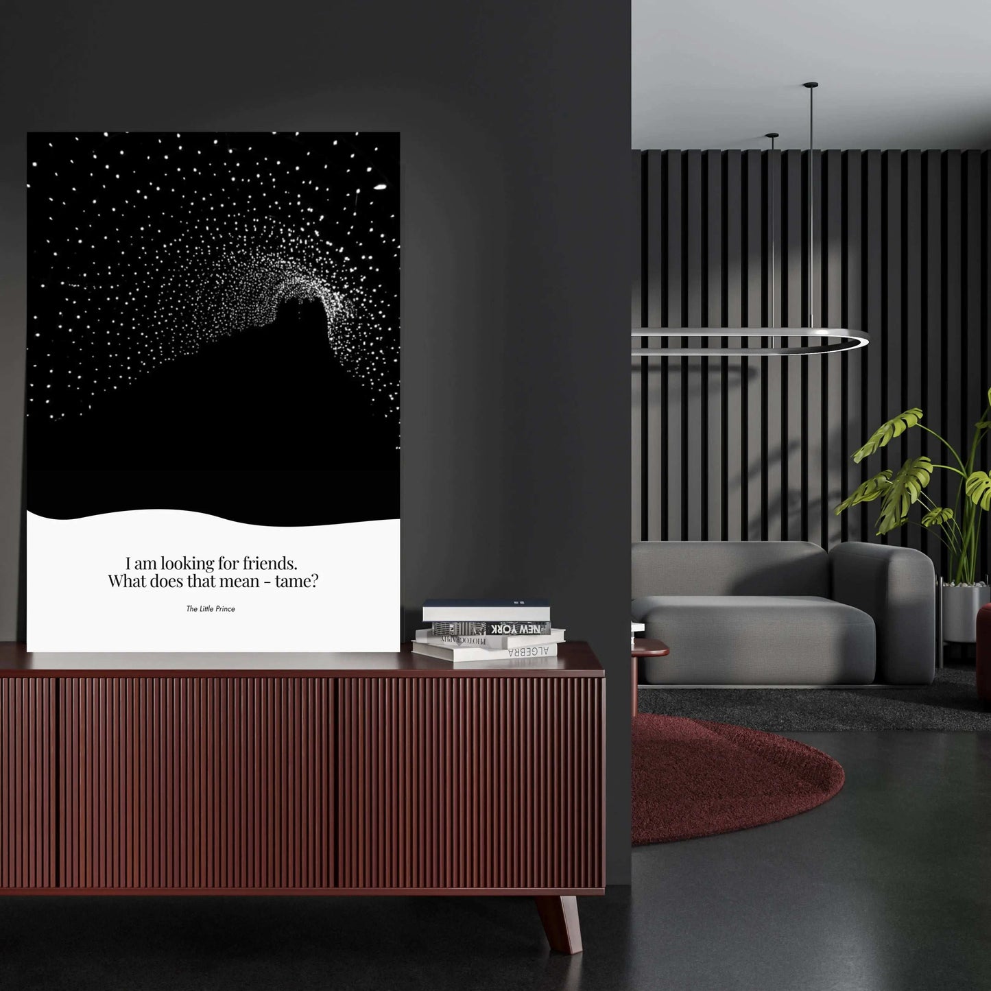 Louisa May Alcott Quote - The Little Prince Minimalist Poster  Print Material INK & FRAME STUDIO