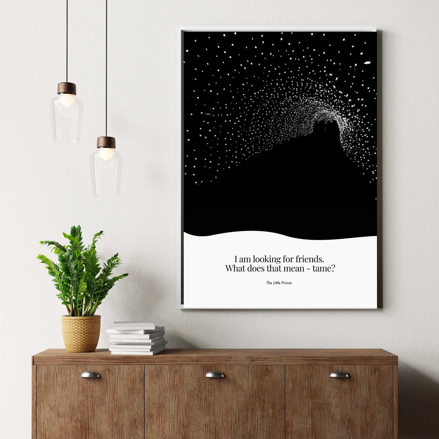 Louisa May Alcott Quote - The Little Prince Minimalist Poster  Print Material INK & FRAME STUDIO