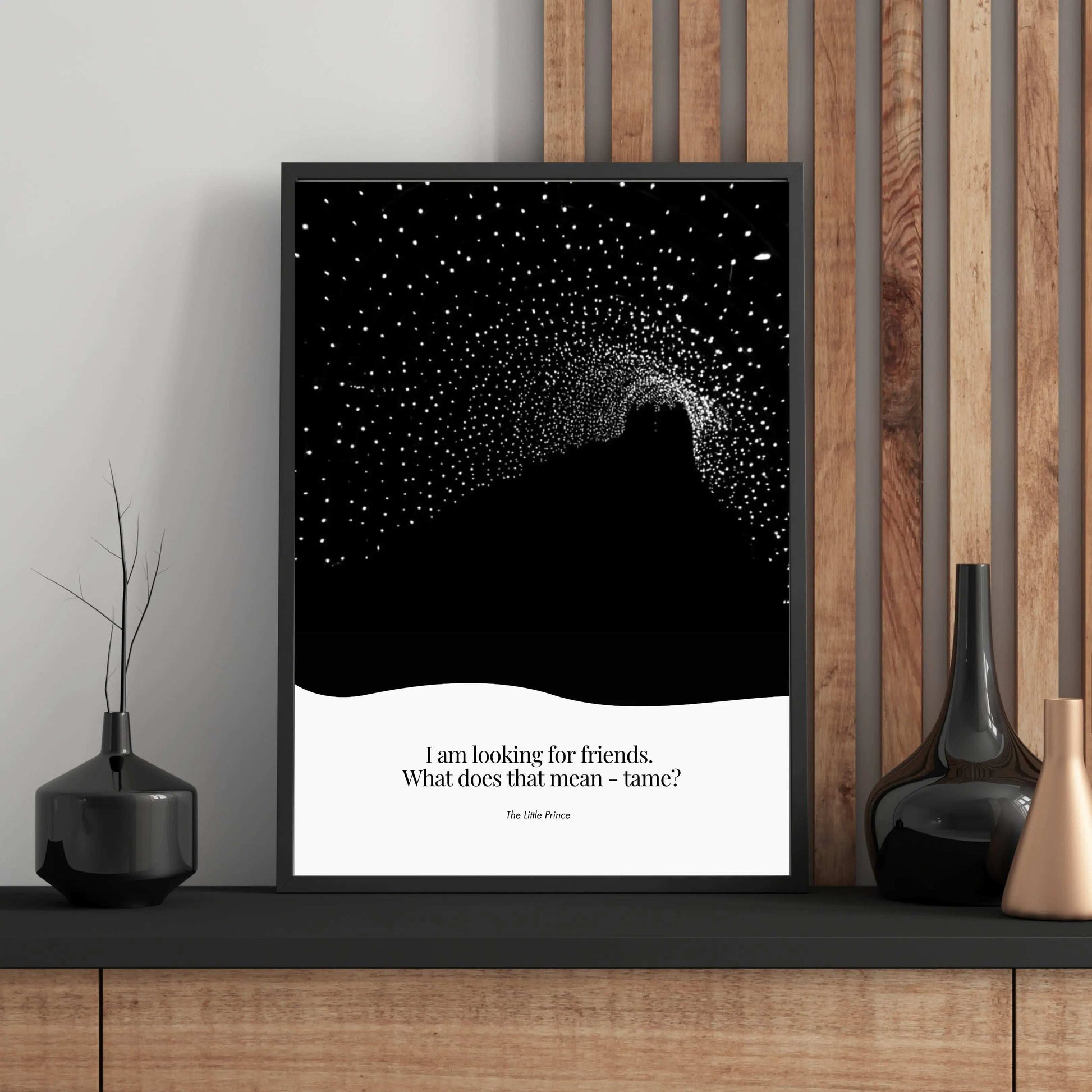 Louisa May Alcott Quote - The Little Prince Minimalist Poster  Print Material INK & FRAME STUDIO