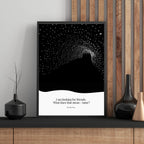 Louisa May Alcott Quote - The Little Prince Minimalist Poster  Print Material INK & FRAME STUDIO