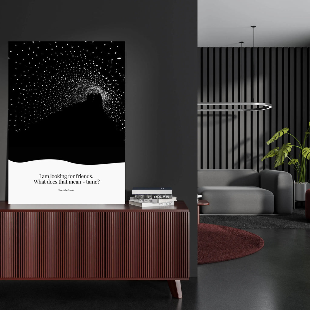 Louisa May Alcott Quote - The Little Prince Minimalist Poster  Print Material INK & FRAME STUDIO