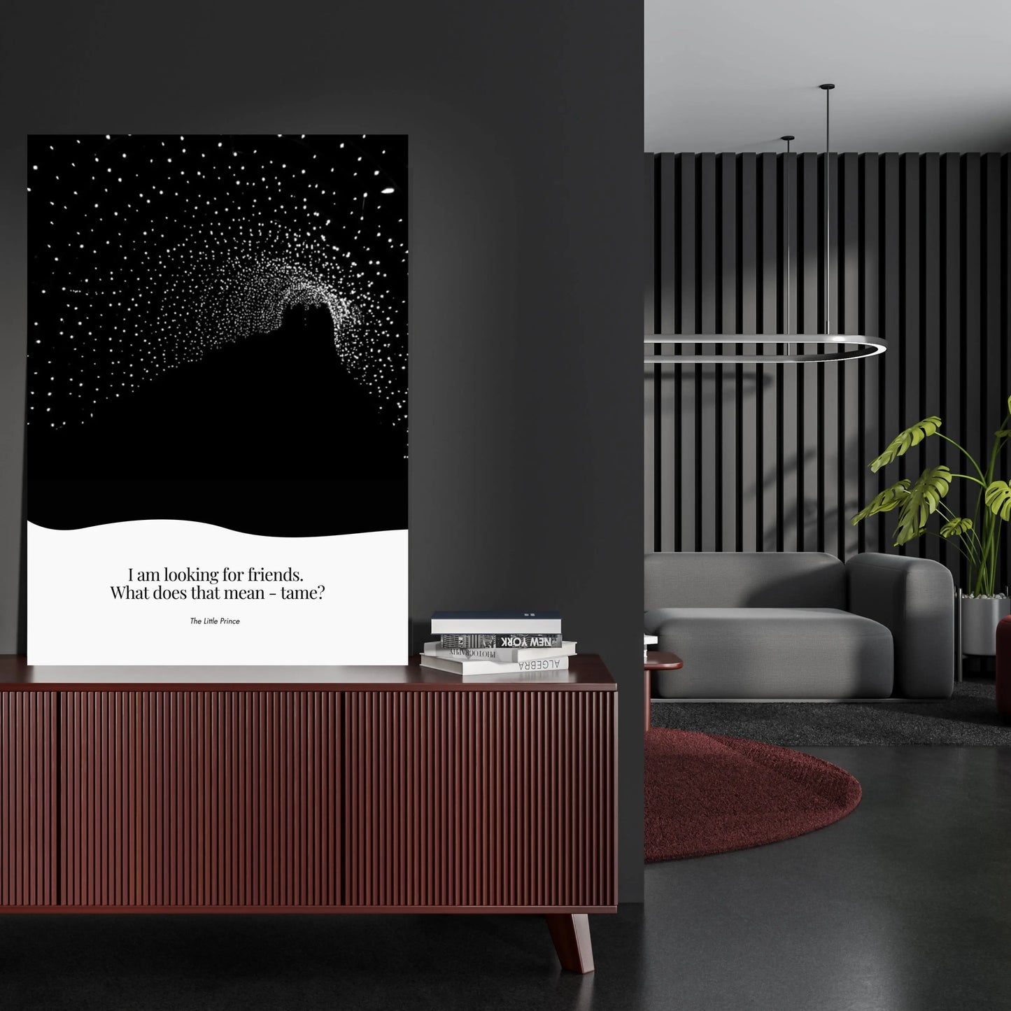 Louisa May Alcott Quote - The Little Prince Minimalist Poster  Print Material INK & FRAME STUDIO