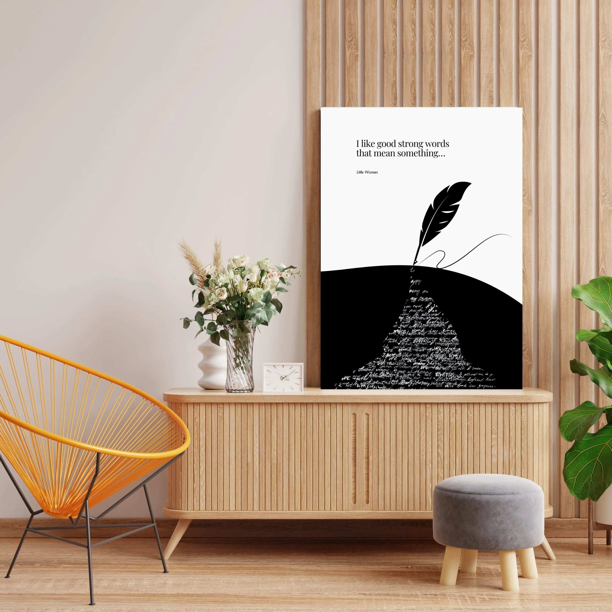 Louisa May Alcott quote - Little Women Print  Print Material INK & FRAME STUDIO