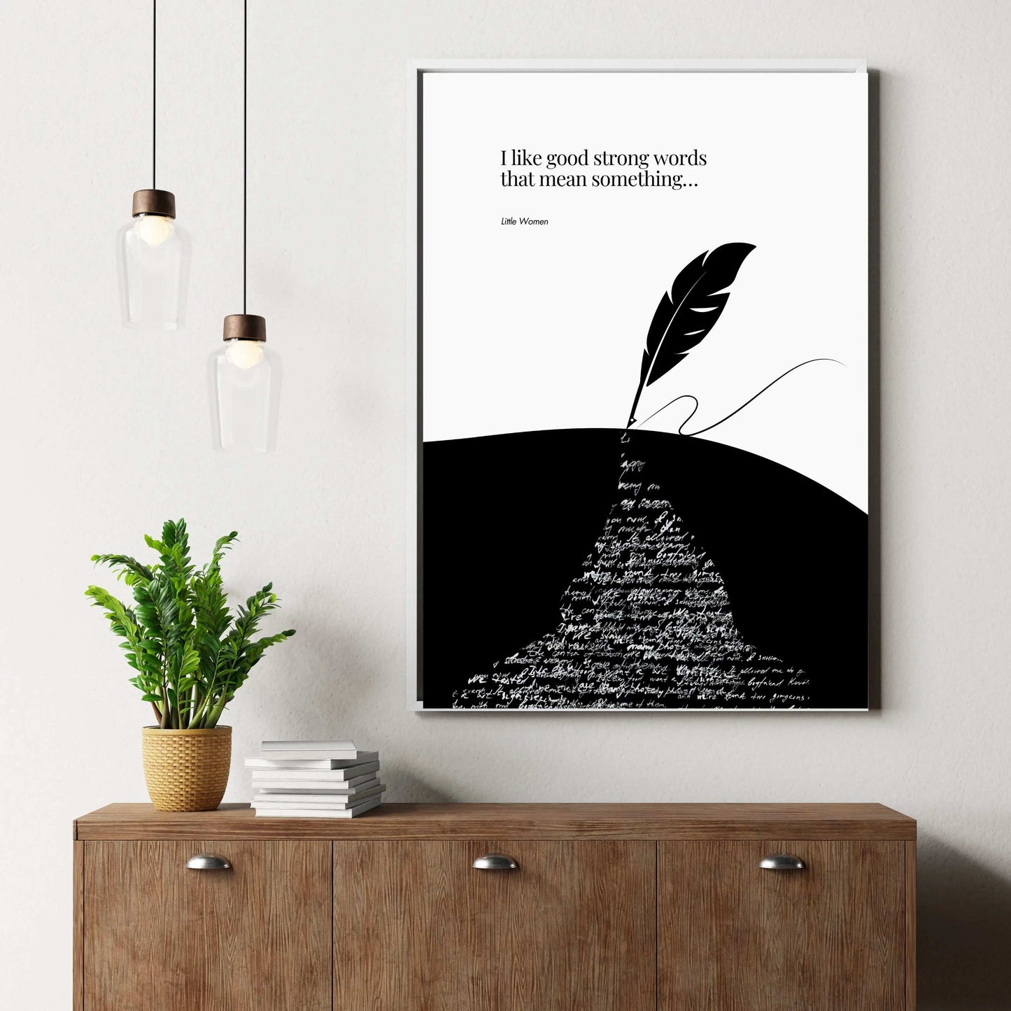 Louisa May Alcott quote - Little Women Print  Print Material INK & FRAME STUDIO