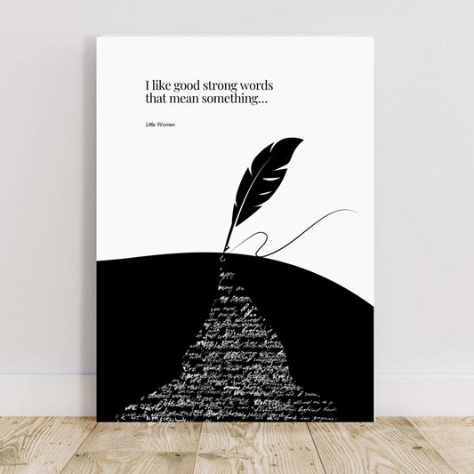 Louisa May Alcott quote - Little Women Print  Print Material INK & FRAME STUDIO