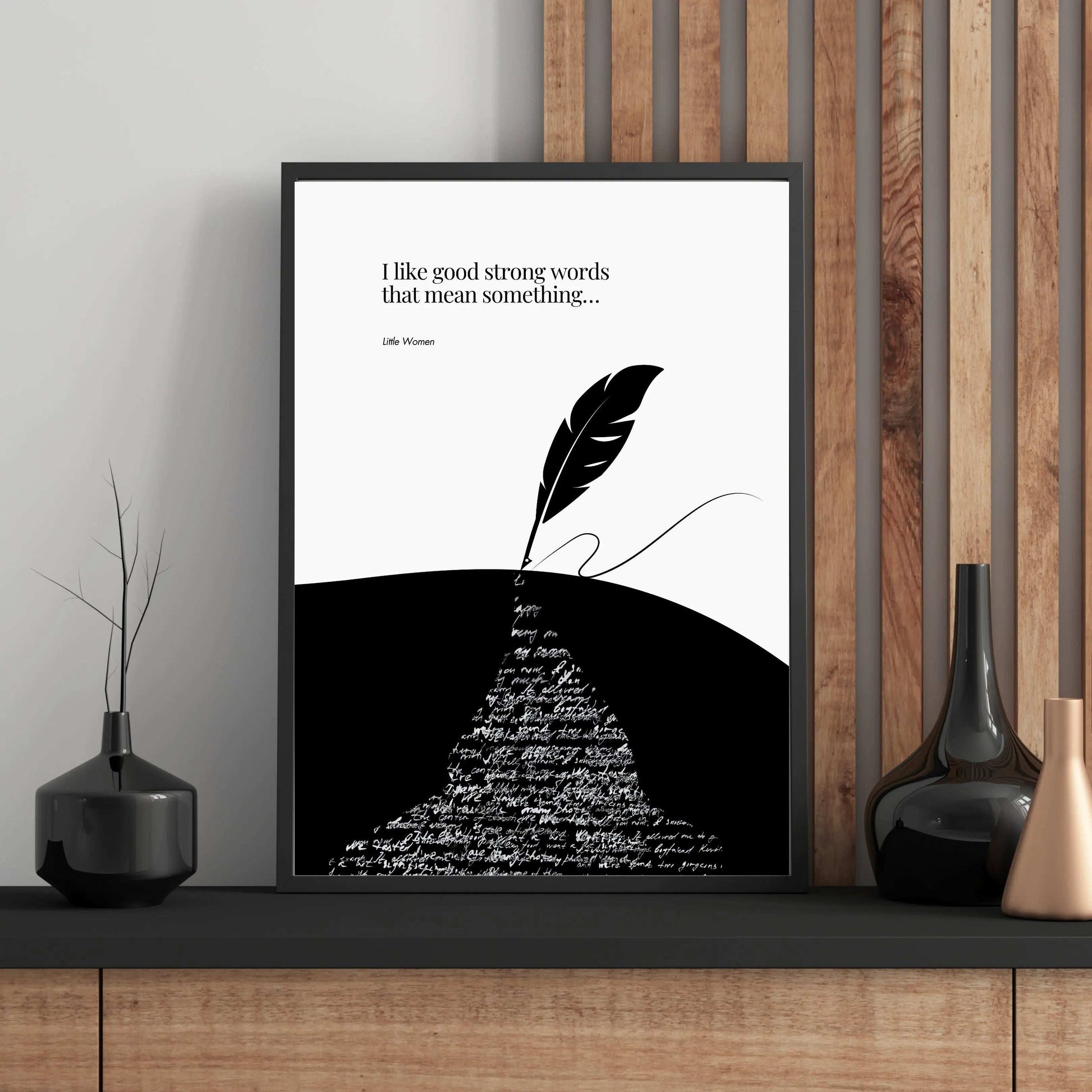 Louisa May Alcott quote - Little Women Print  Print Material INK & FRAME STUDIO