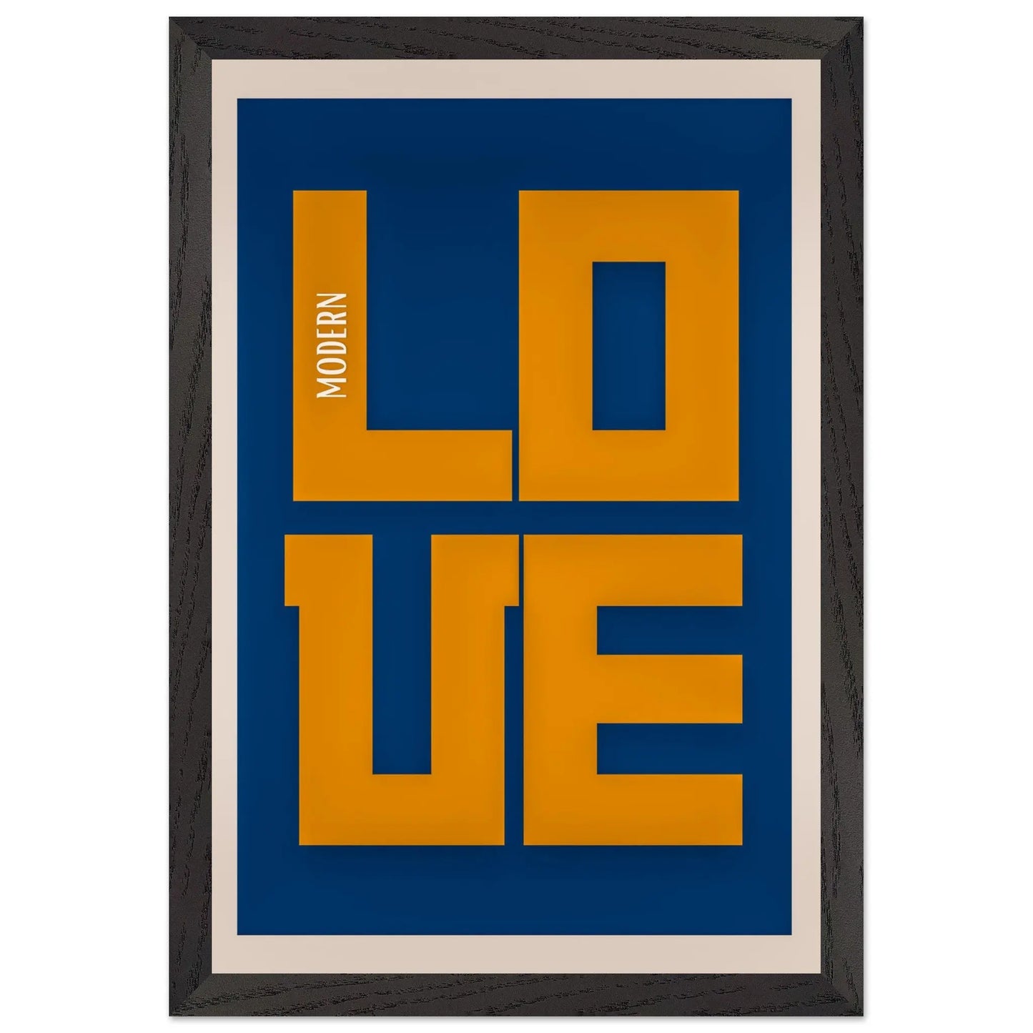 Minimalist Blue Poster, Contemporary Wall Art Decor  Print Material INK & FRAME STUDIO