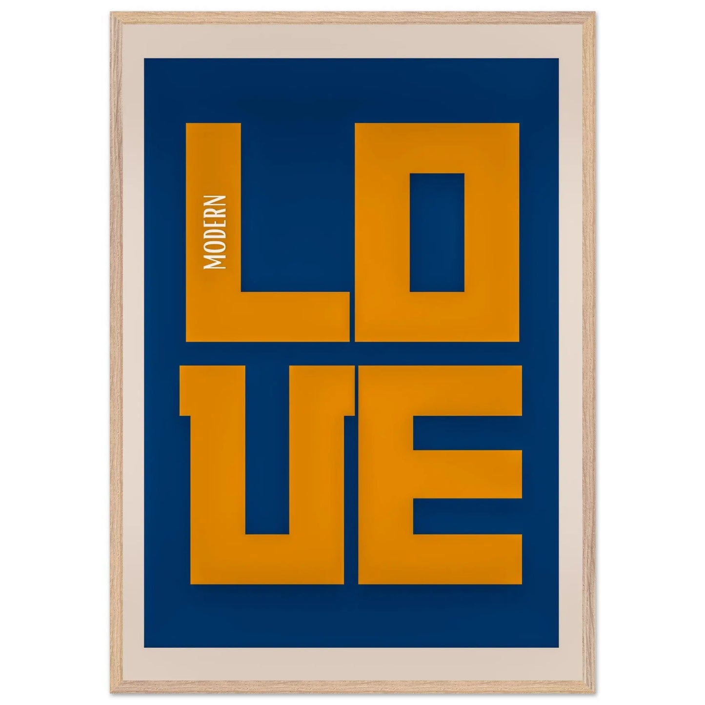 Minimalist Blue Poster, Contemporary Wall Art Decor  Print Material INK & FRAME STUDIO