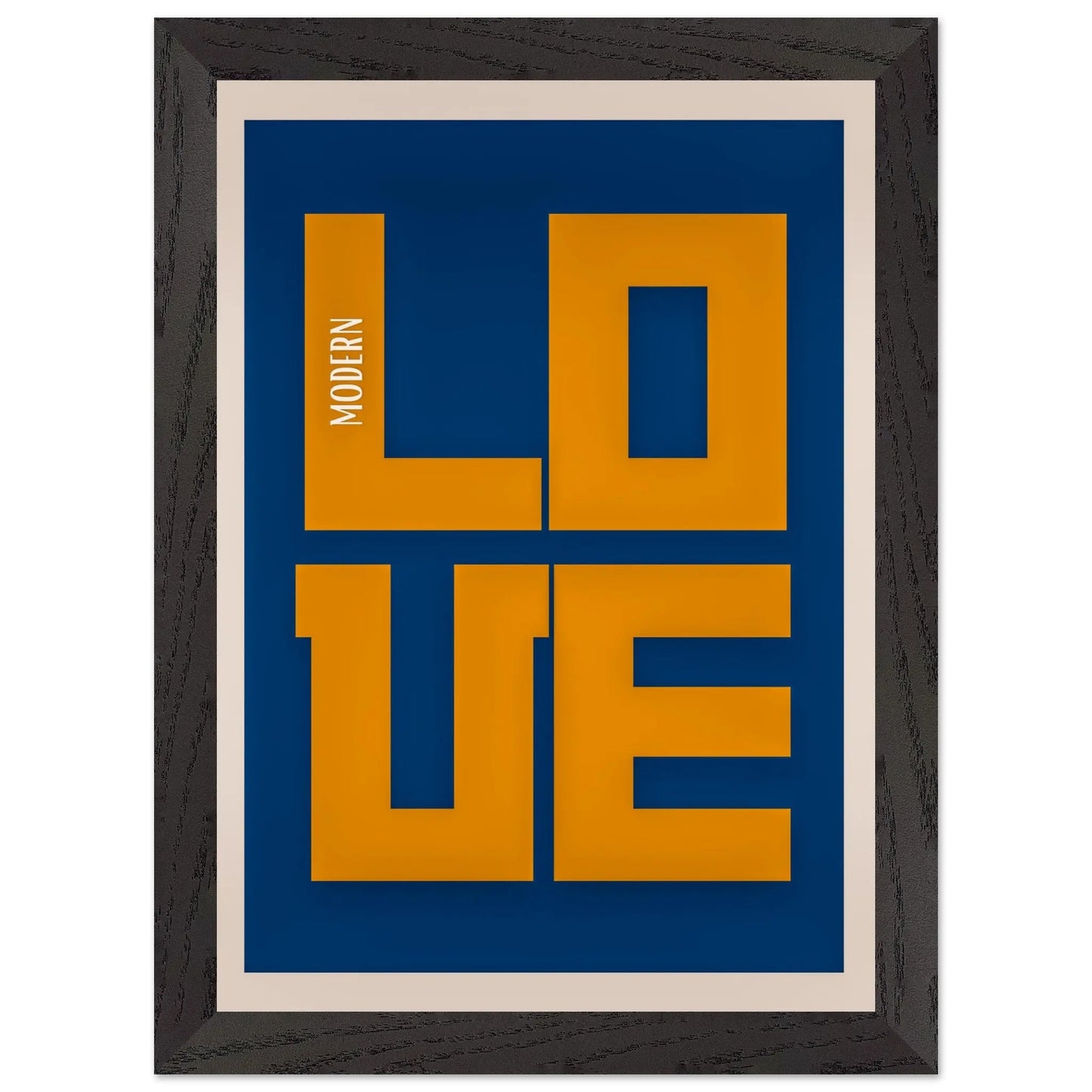 Minimalist Blue Poster, Contemporary Wall Art Decor  Print Material INK & FRAME STUDIO