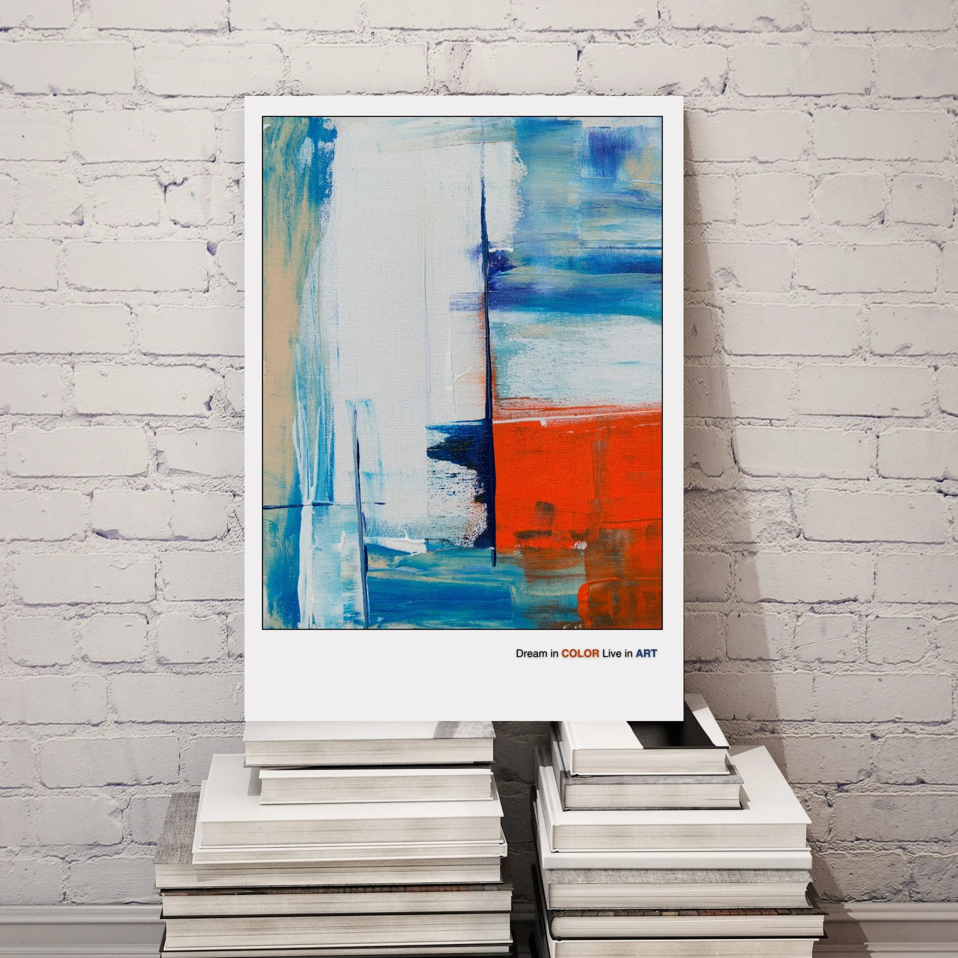 Minimalist Geometric Artwork  Print Material INK & FRAME STUDIO
