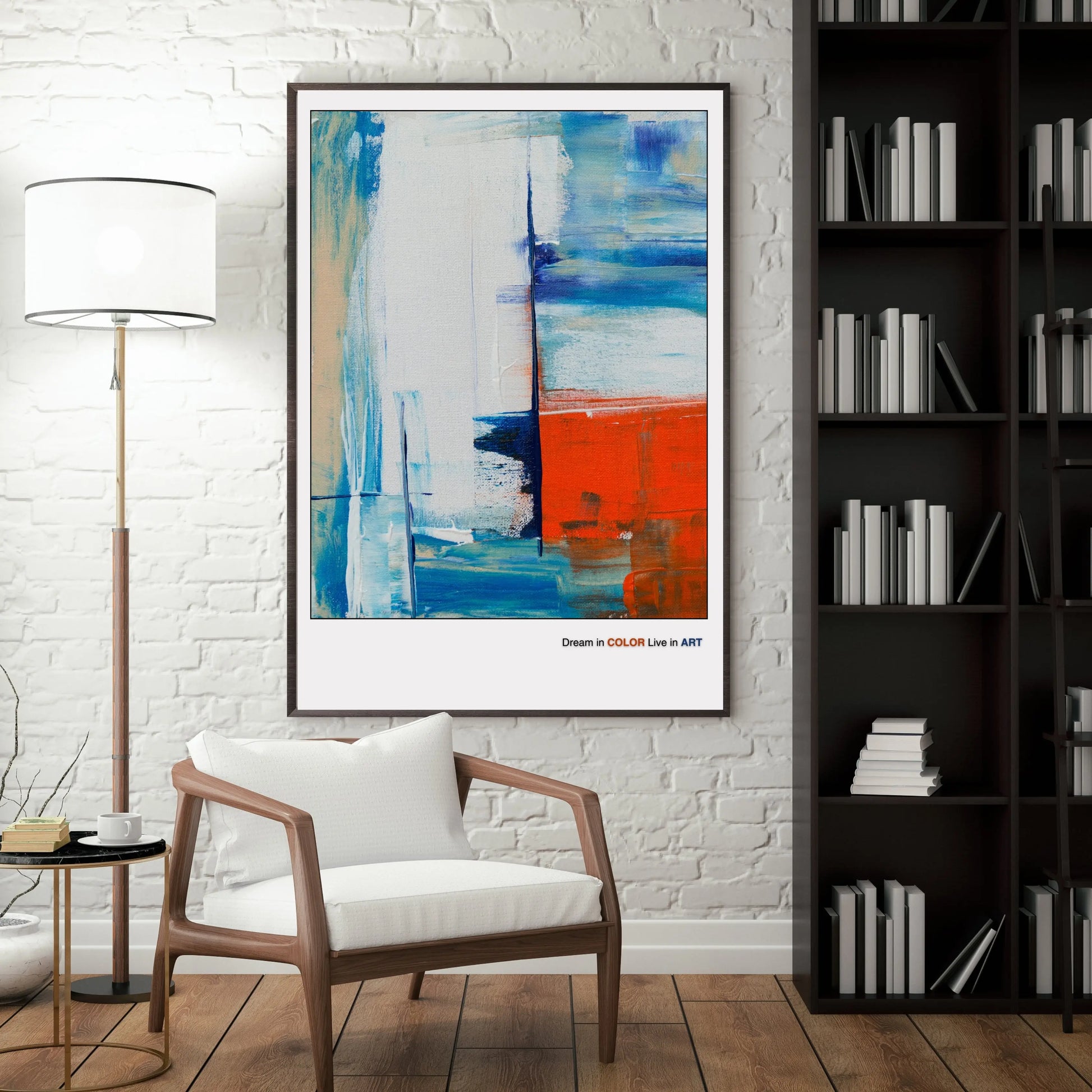 Minimalist Geometric Artwork  Print Material INK & FRAME STUDIO