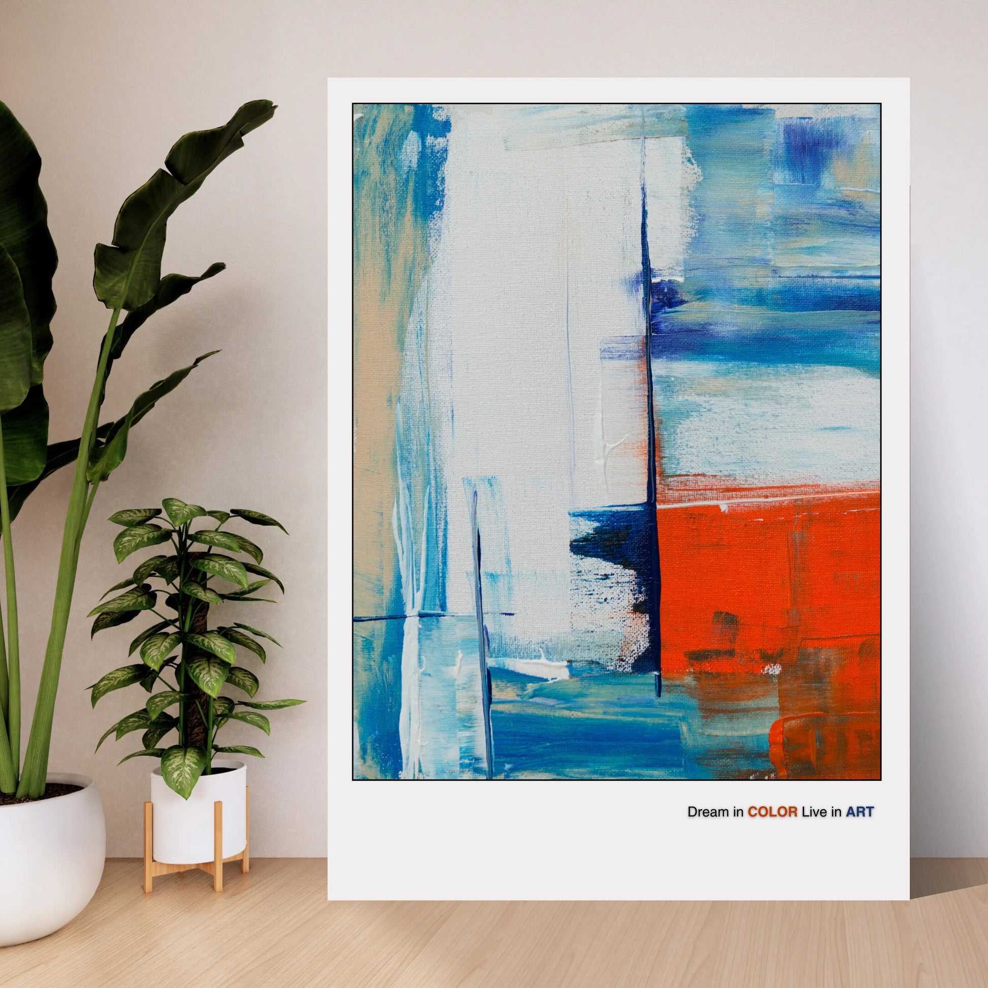 Minimalist Geometric Artwork  Print Material INK & FRAME STUDIO
