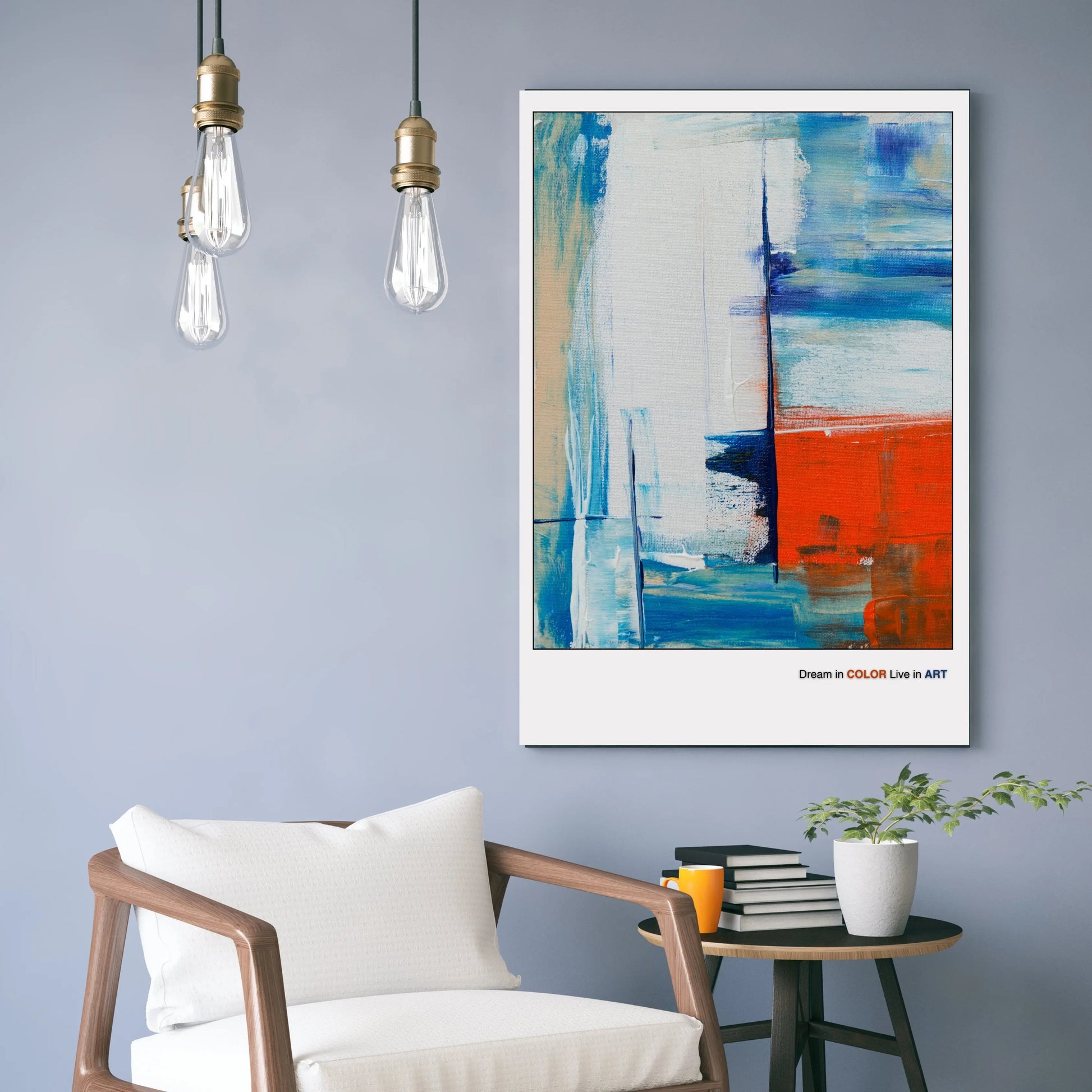 Minimalist Geometric Artwork  Print Material INK & FRAME STUDIO